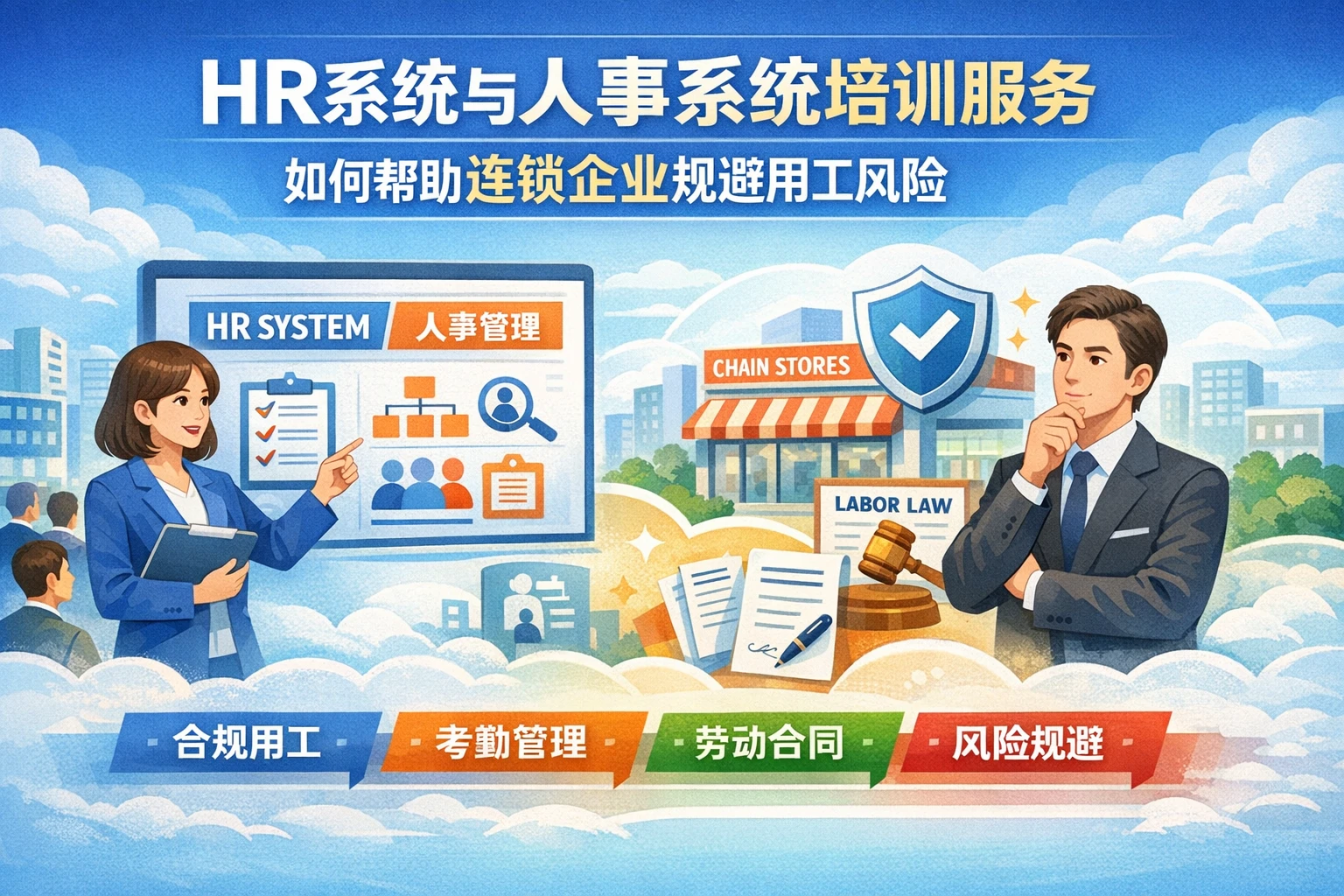HR系统与人事系统培训服务如何帮助连锁企业规避用工风险