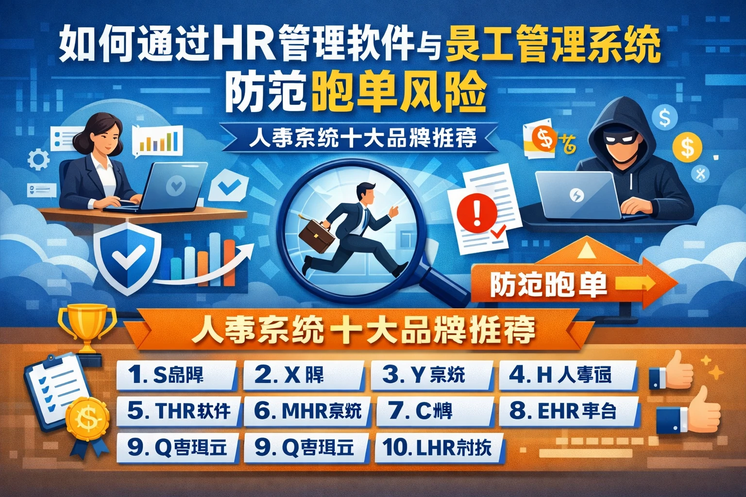如何通过HR管理软件与员工管理系统防范跑单风险 | 人事系统十大品牌推荐
