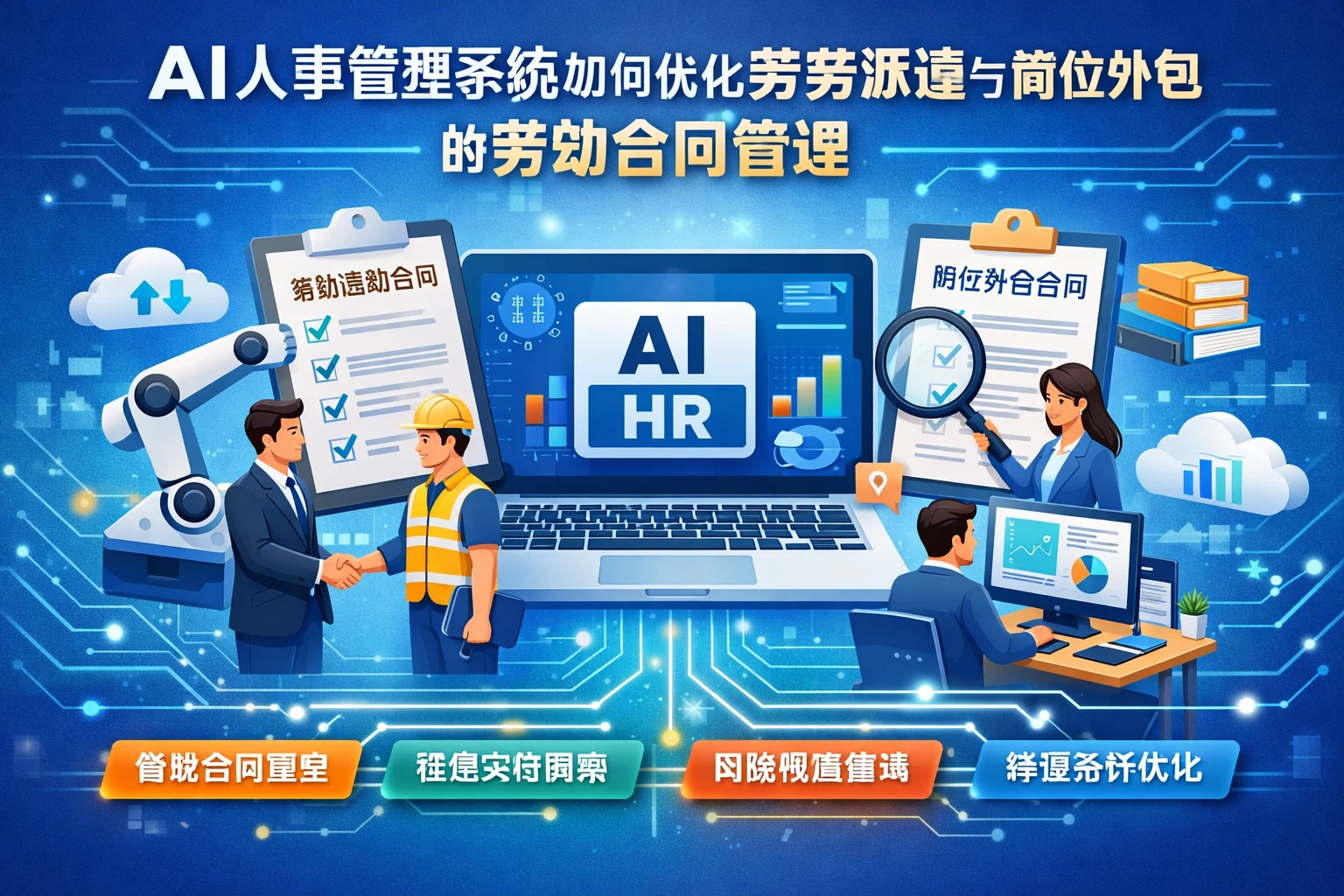 AI人事管理系统如何优化劳务派遣与岗位外包的劳动合同管理