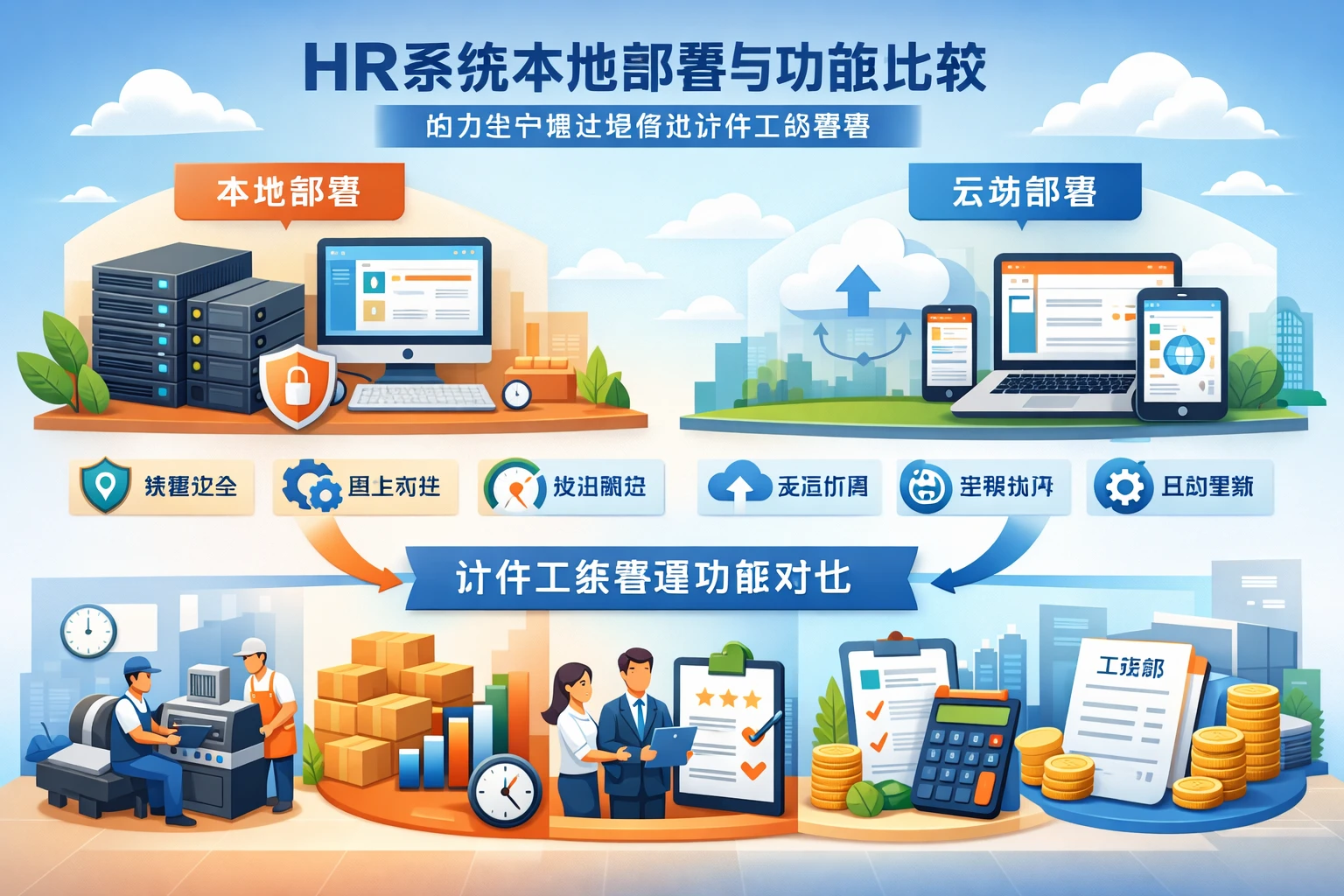 HR系统本地部署与功能比较：助力生产型企业优化计件工资管理