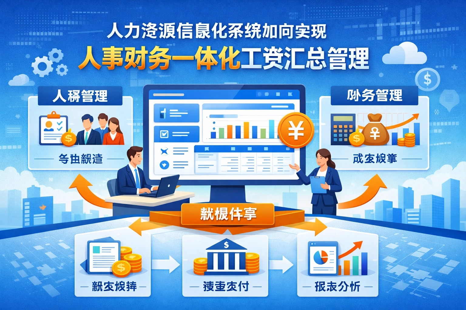 人力资源信息化系统如何实现人事财务一体化工资汇总管理