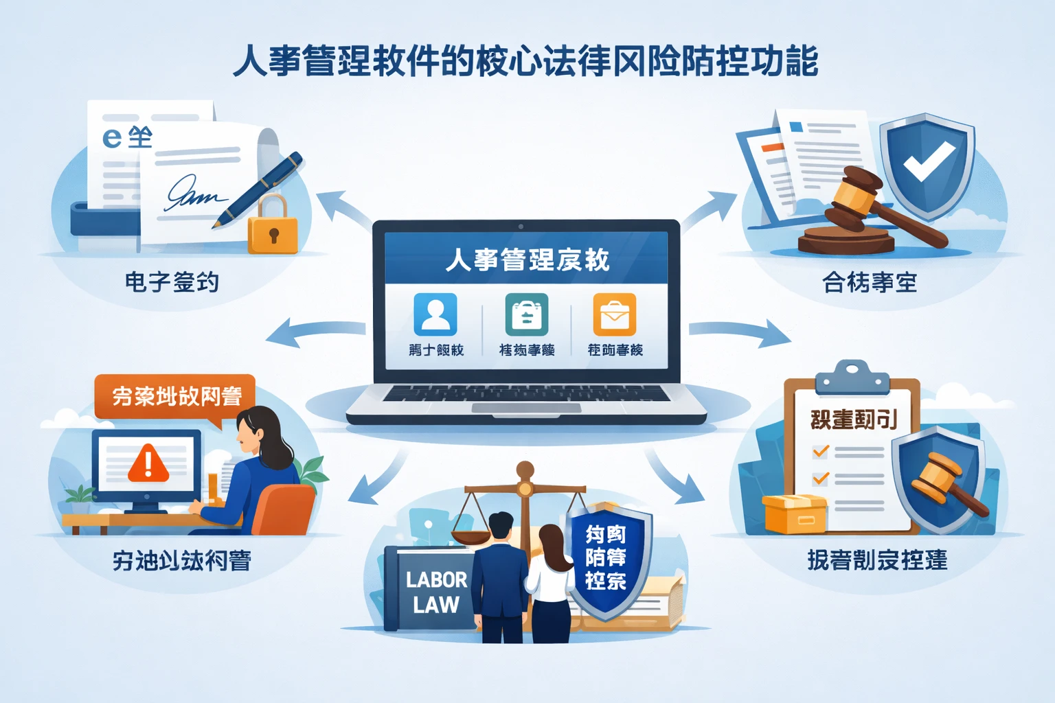 人事管理软件的核心法律风险防控功能