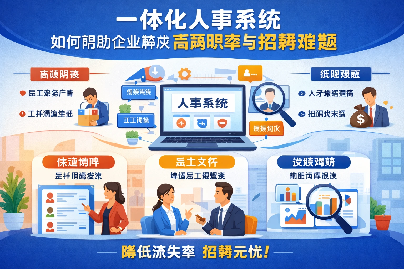 一体化人事系统如何帮助企业解决高离职率与招聘难题