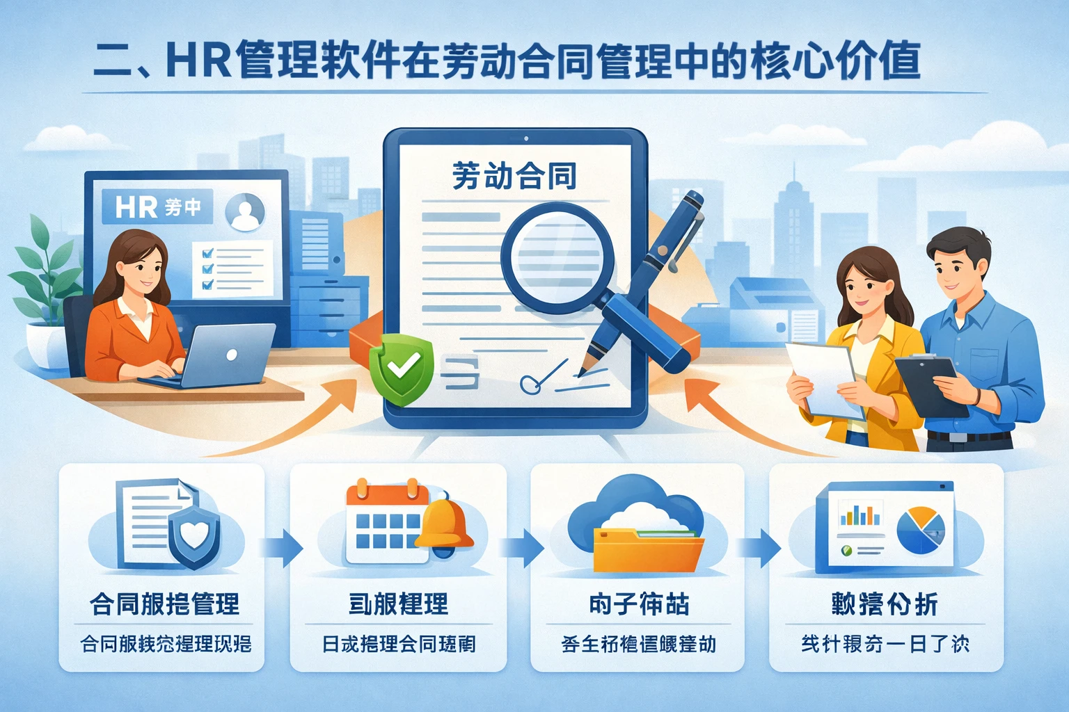 二、HR管理软件在劳动合同管理中的核心价值