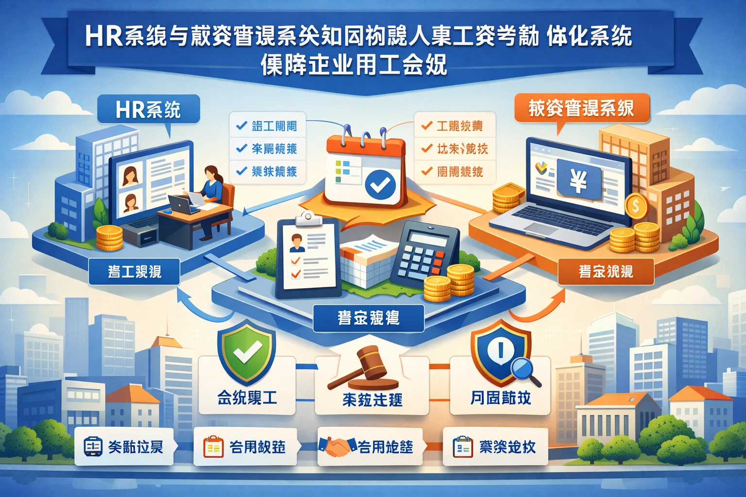 HR系统与薪资管理系统如何构建人事工资考勤一体化系统保障企业用工合规