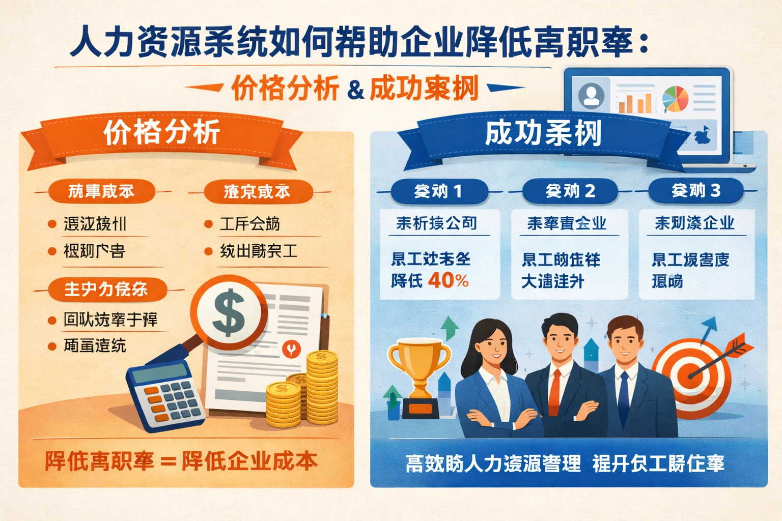人力资源系统如何帮助企业降低离职率：价格分析与成功案例