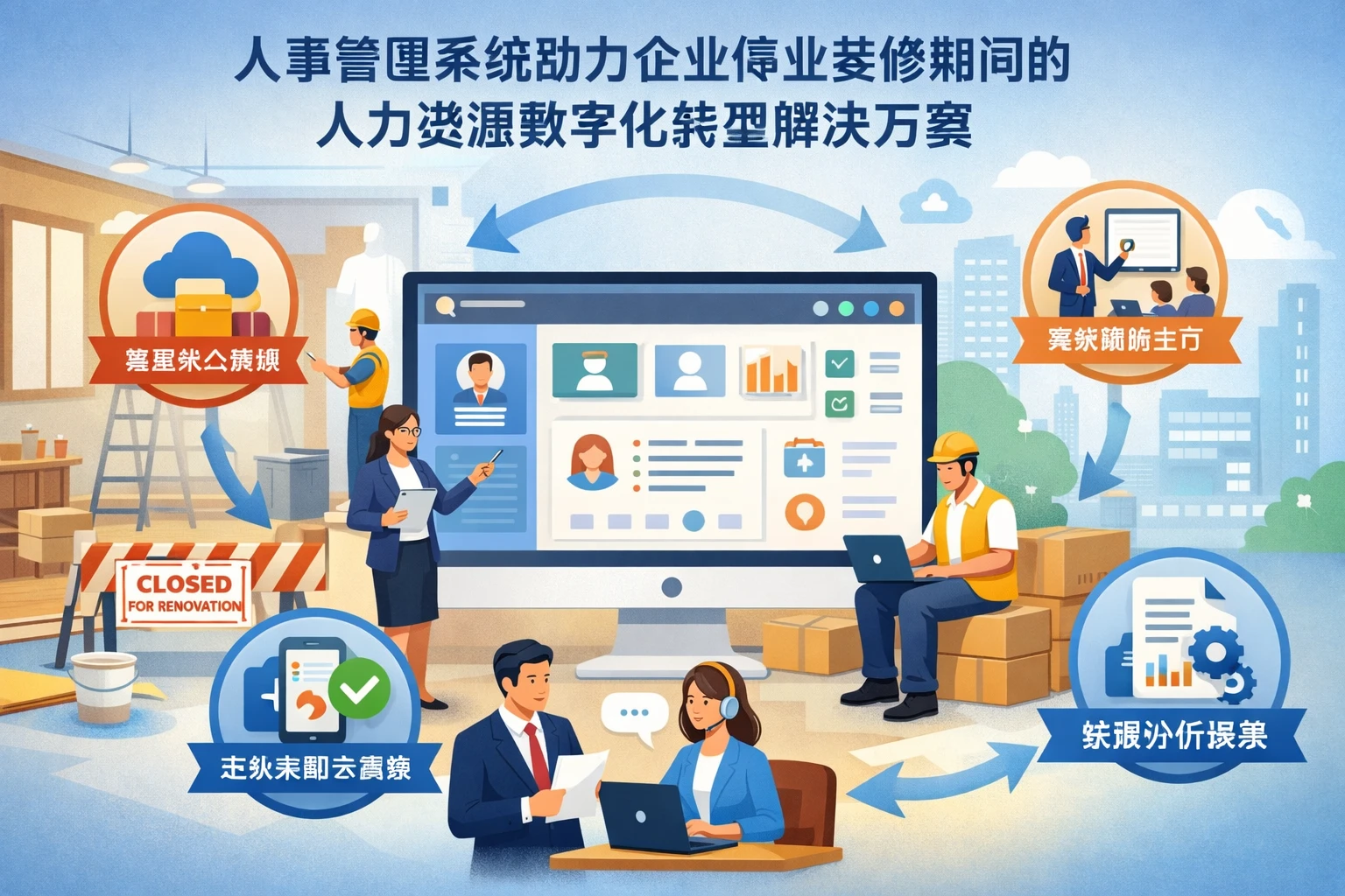 人事管理系统助力企业停业装修期间的人力资源数字化转型解决方案