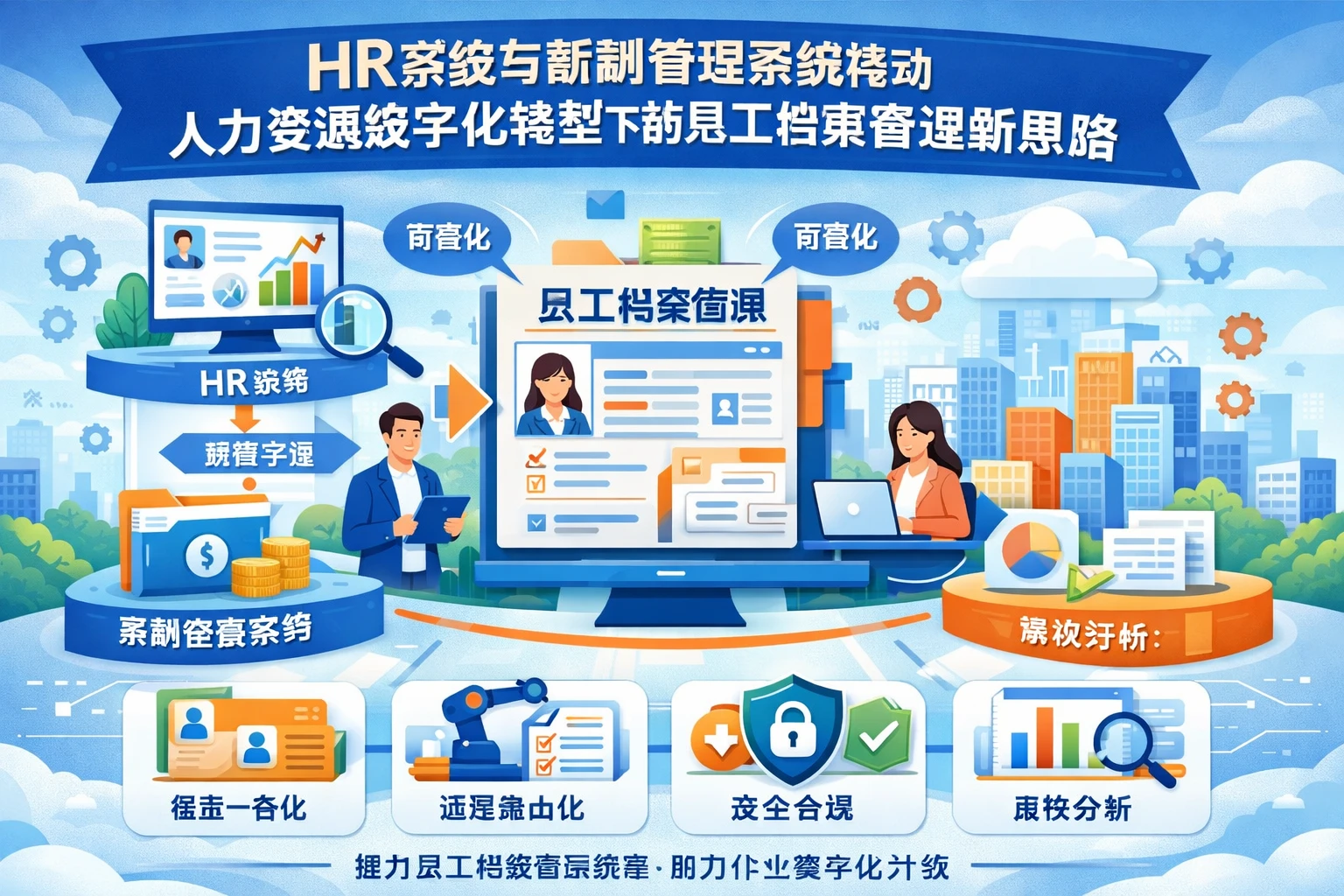 HR系统与薪酬管理系统推动人力资源数字化转型下的员工档案管理新思路