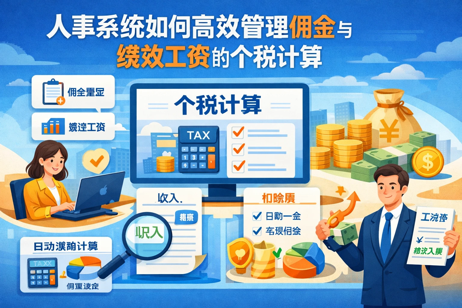 人事系统如何高效管理佣金与绩效工资的个税计算