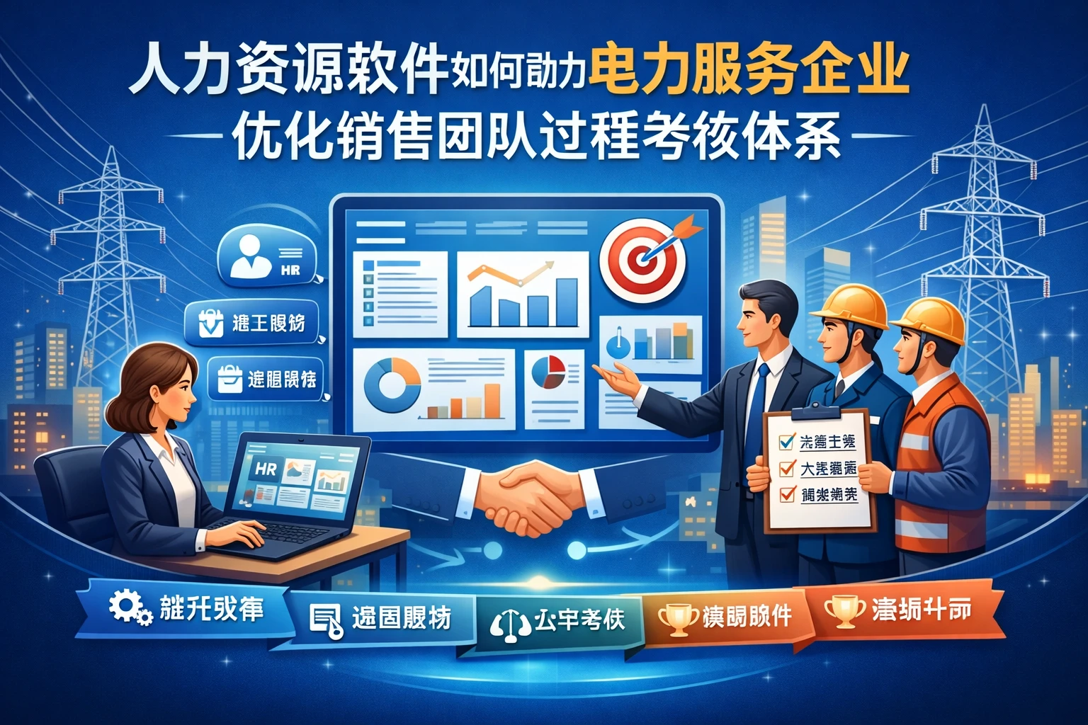 人力资源软件如何助力电力服务企业优化销售团队过程考核体系