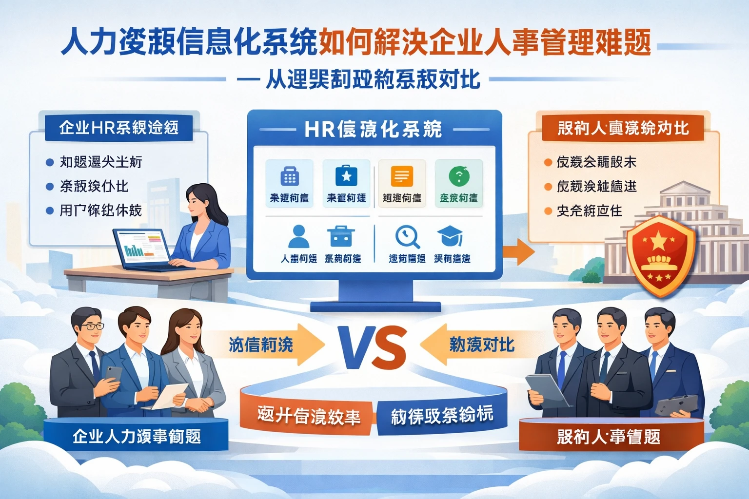 人力资源信息化系统如何解决企业人事管理难题——从选型到政府系统对比