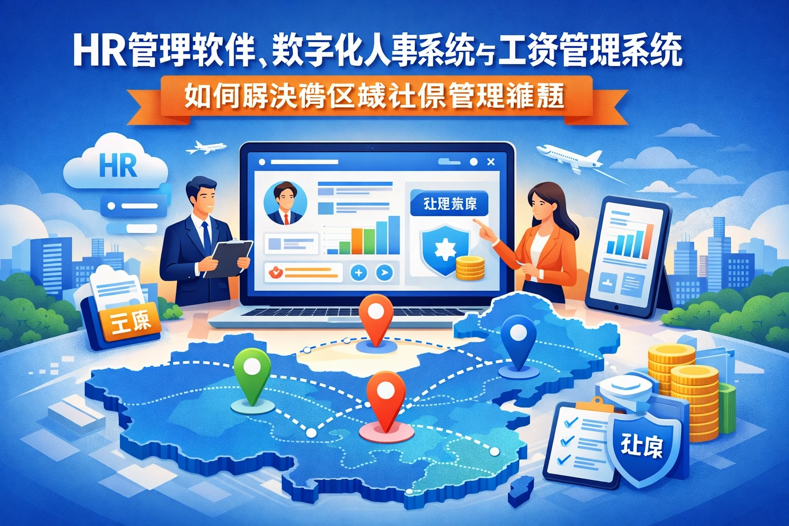 HR管理软件、数字化人事系统与工资管理系统如何解决跨区域社保管理难题