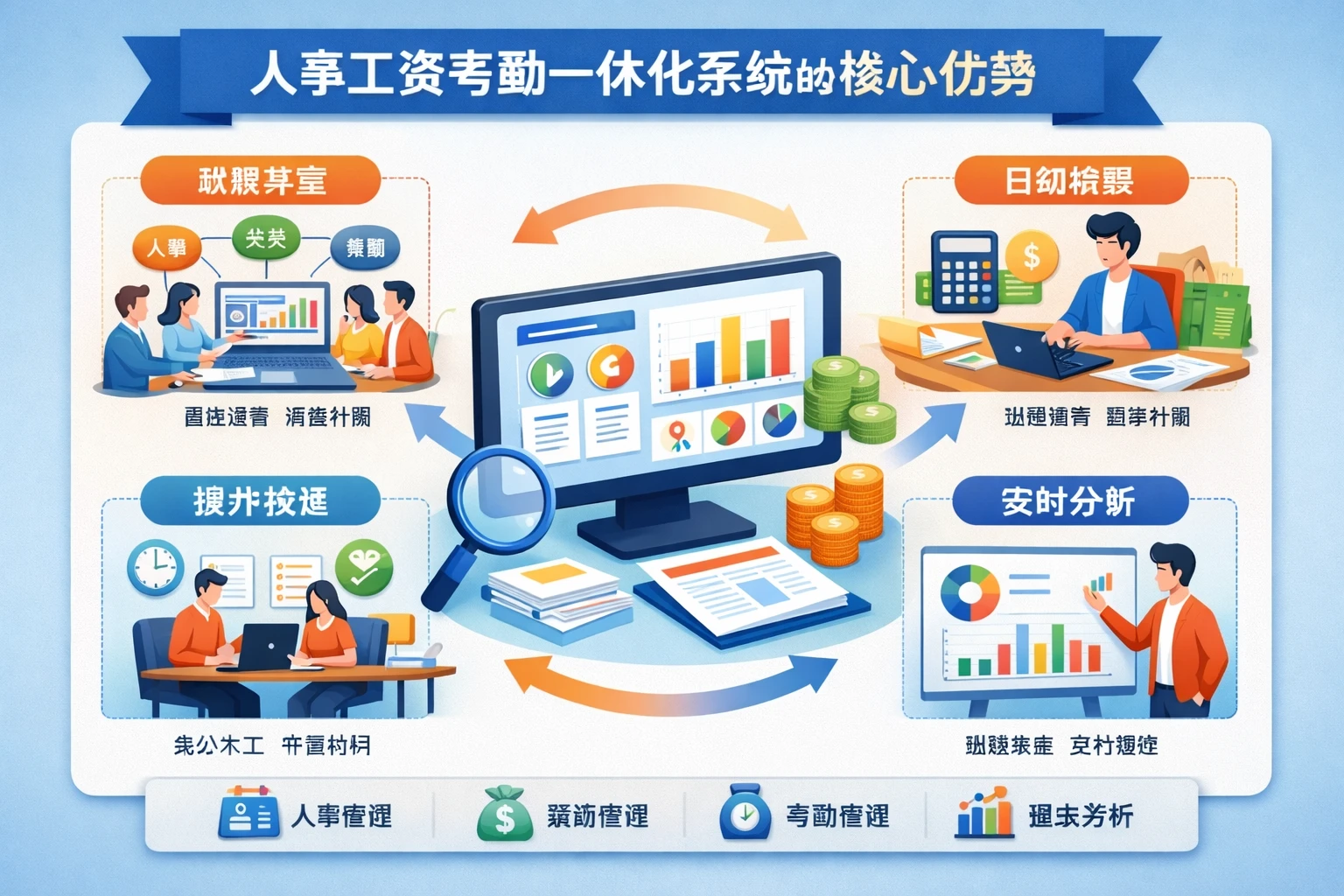 人事工资考勤一体化系统的核心优势