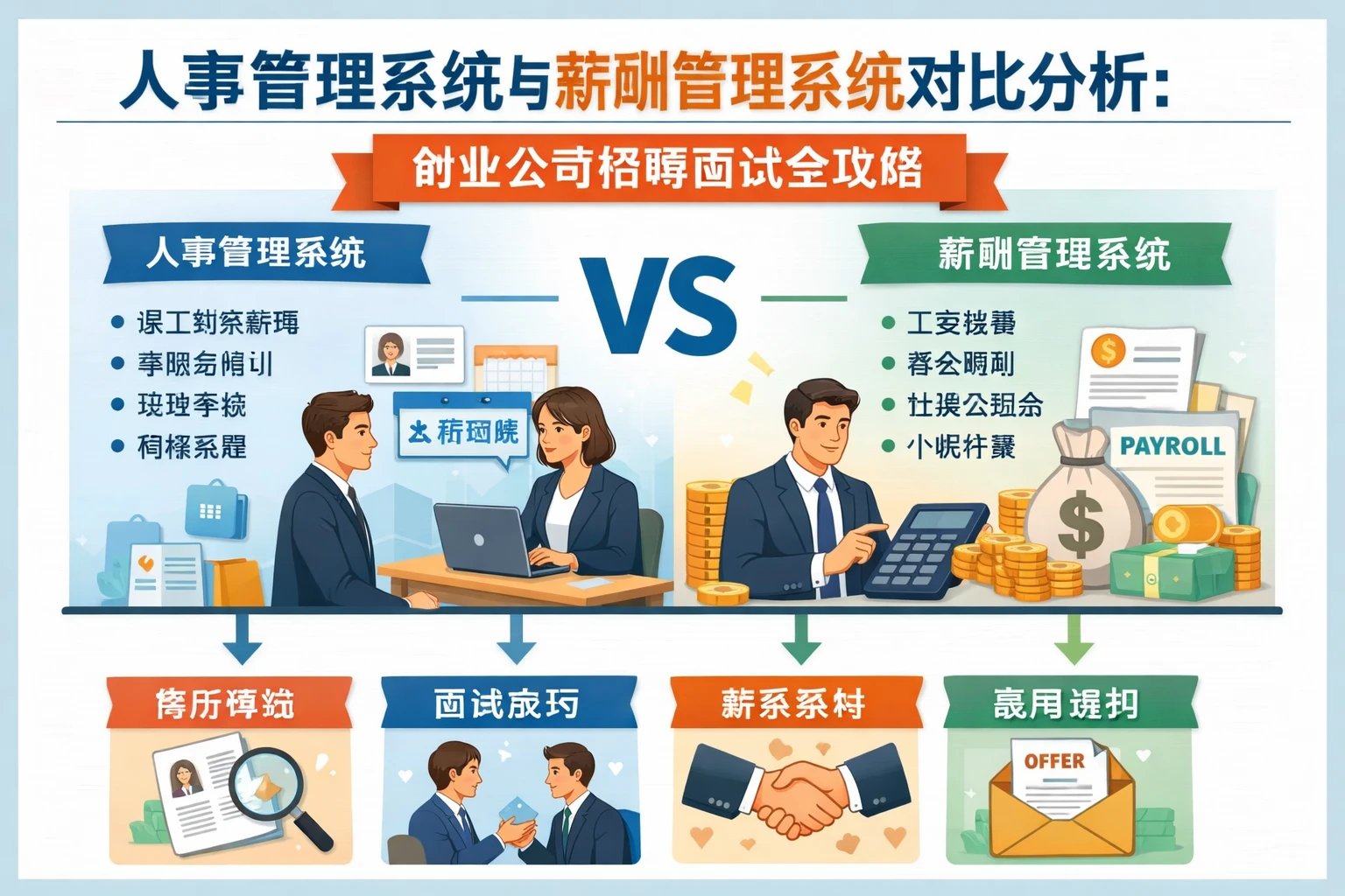人事管理系统与薪酬管理系统对比分析：创业公司招聘面试全攻略
