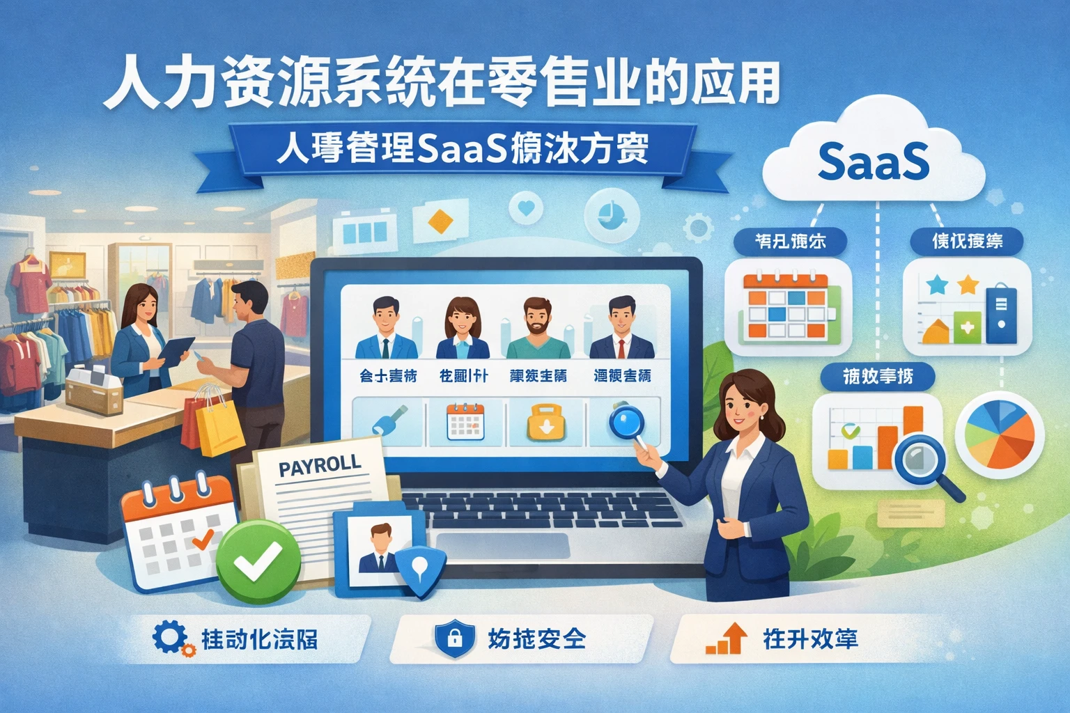 人力资源系统在零售业的应用与人事管理SaaS解决方案