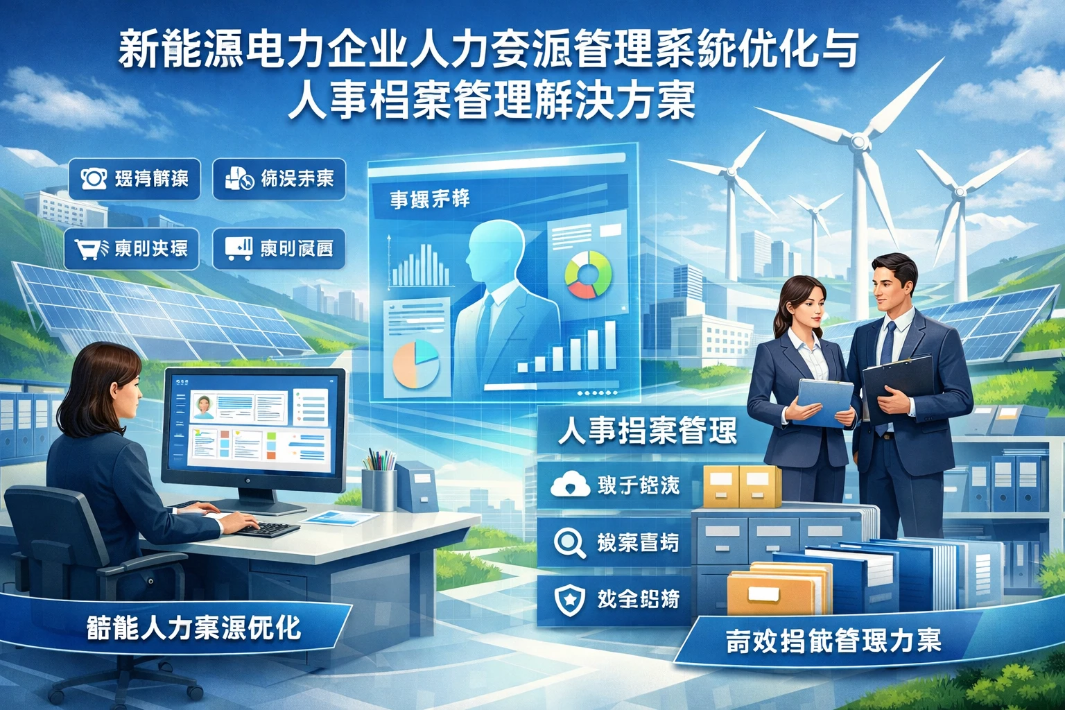新能源电力企业人力资源管理系统优化与人事档案管理解决方案