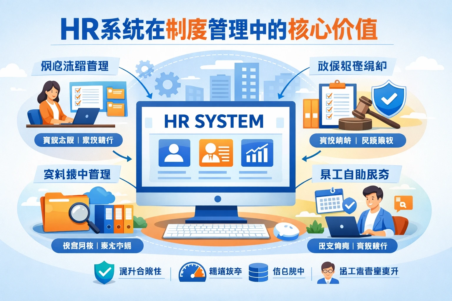 HR系统在制度管理中的核心价值