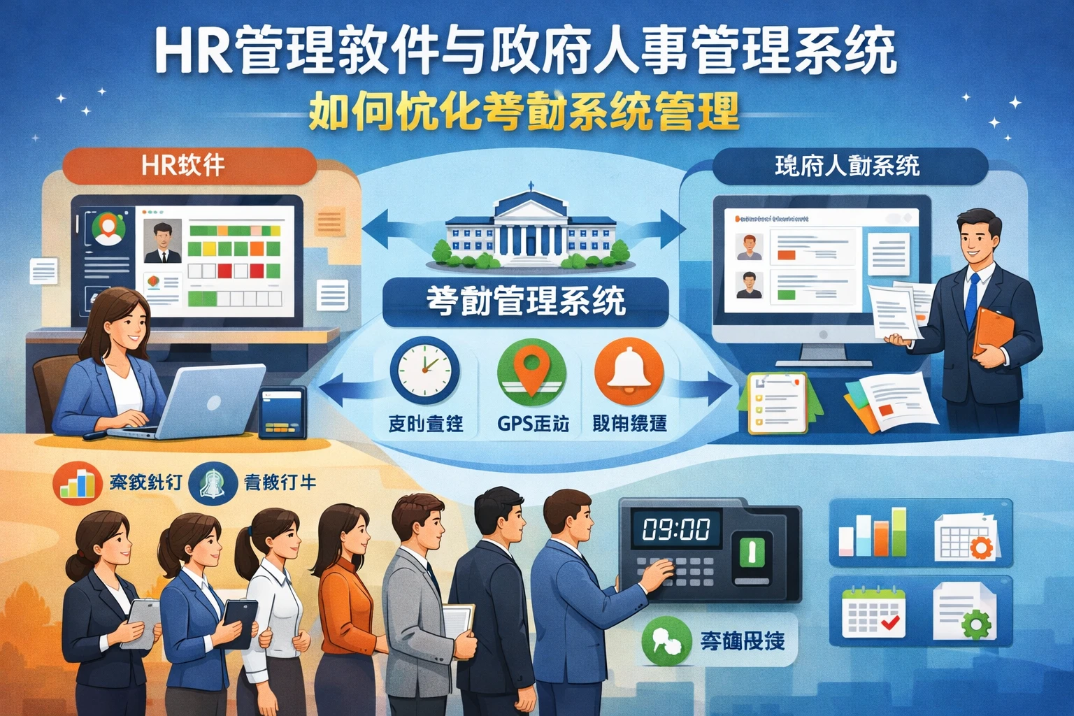 HR管理软件与政府人事管理系统如何优化考勤系统管理