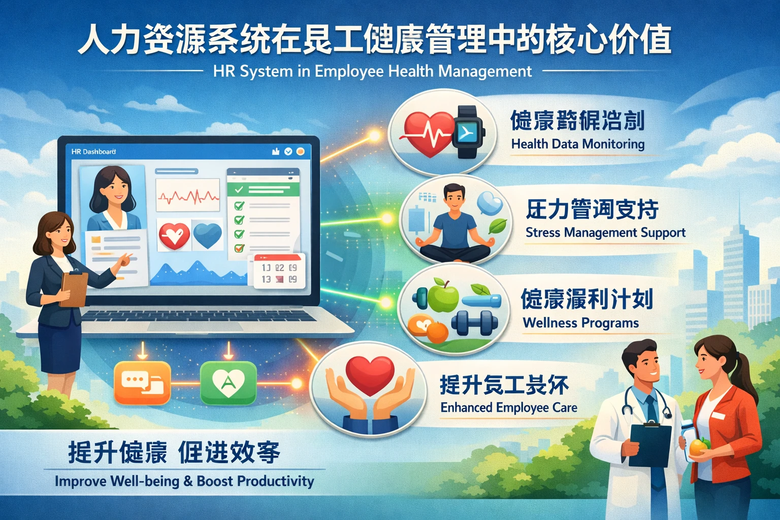 人力资源系统在员工健康管理中的核心价值