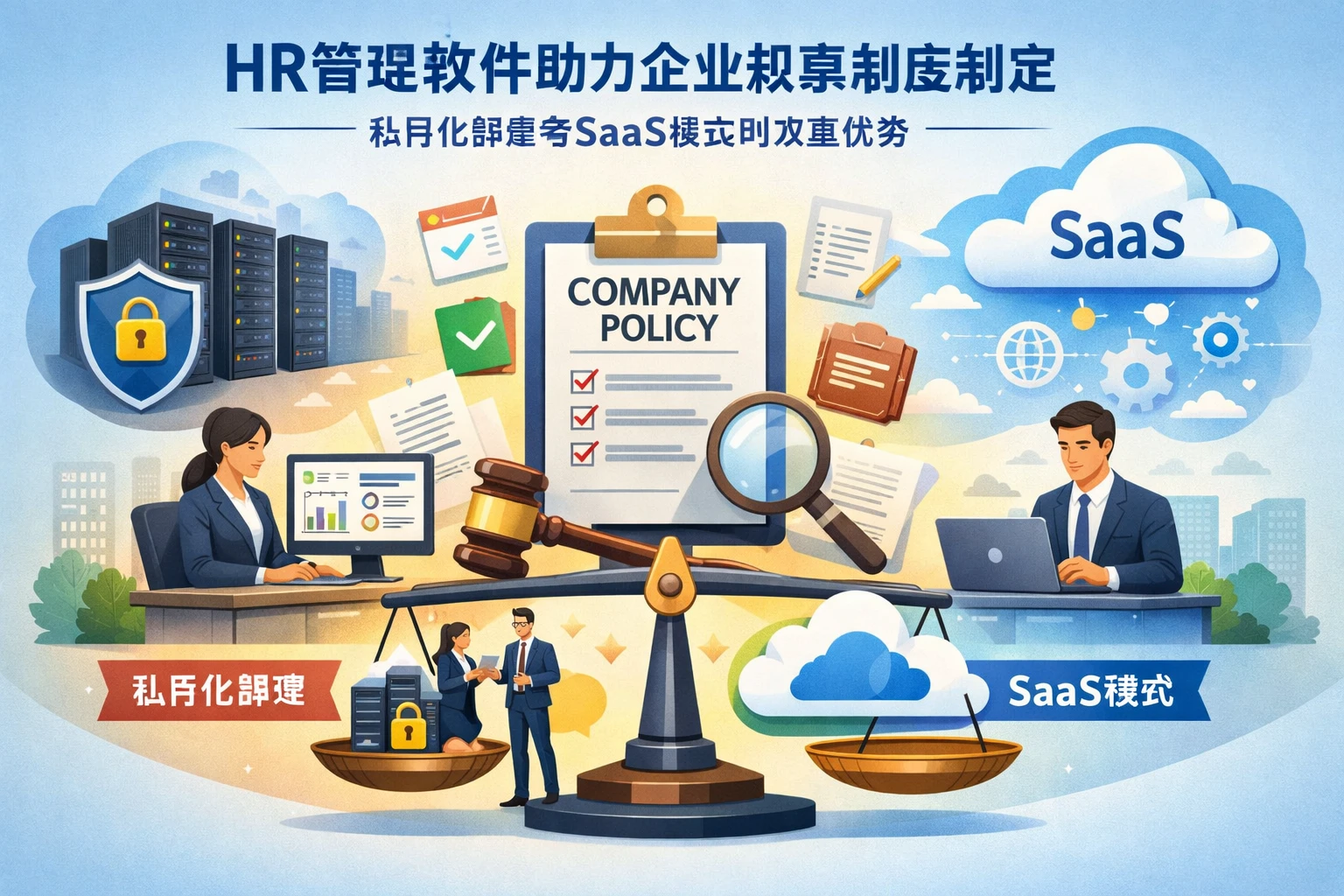 HR管理软件助力企业规章制度制定：私有化部署与SaaS模式的双重优势