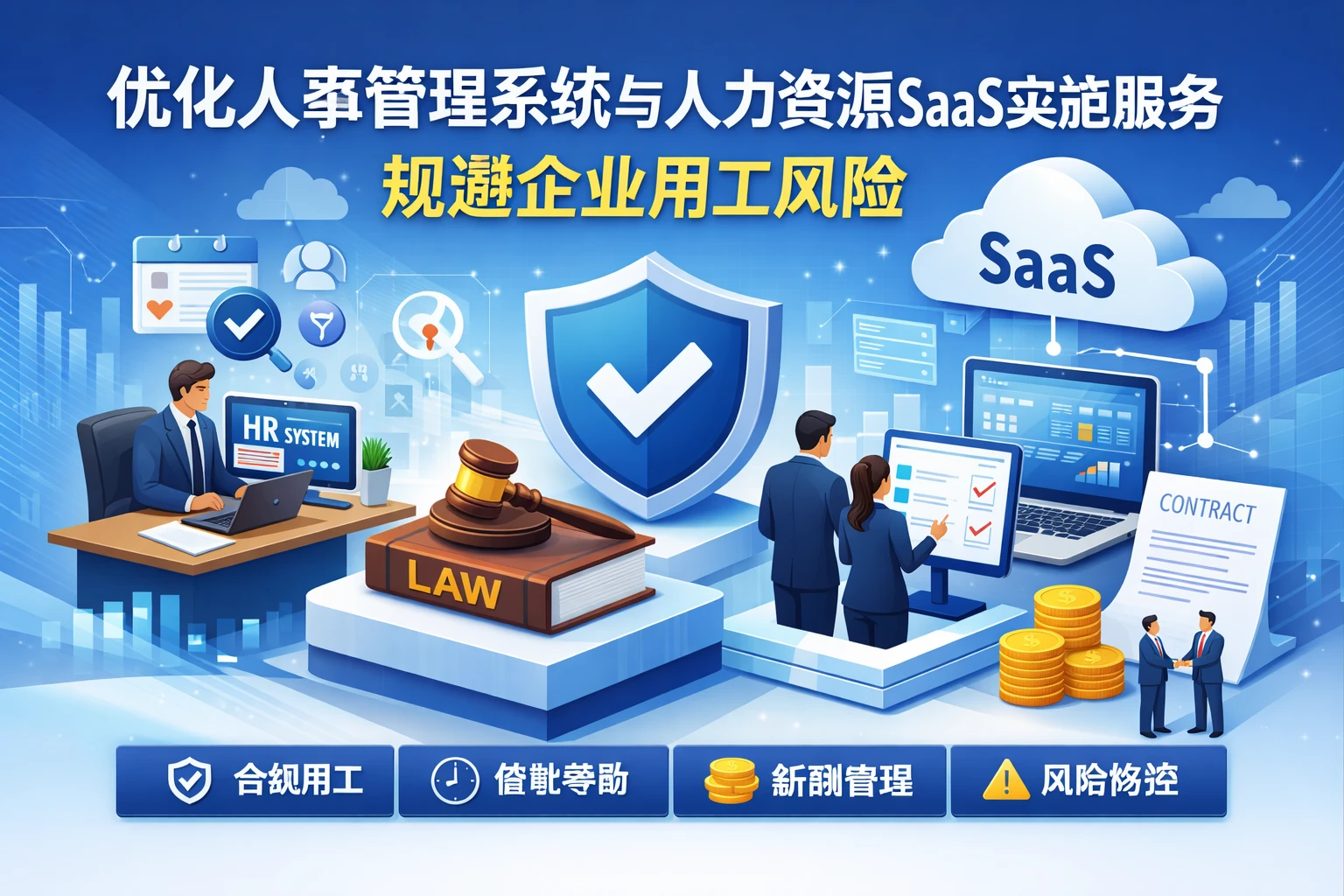 优化人事管理系统与人力资源SaaS实施服务，规避企业用工风险