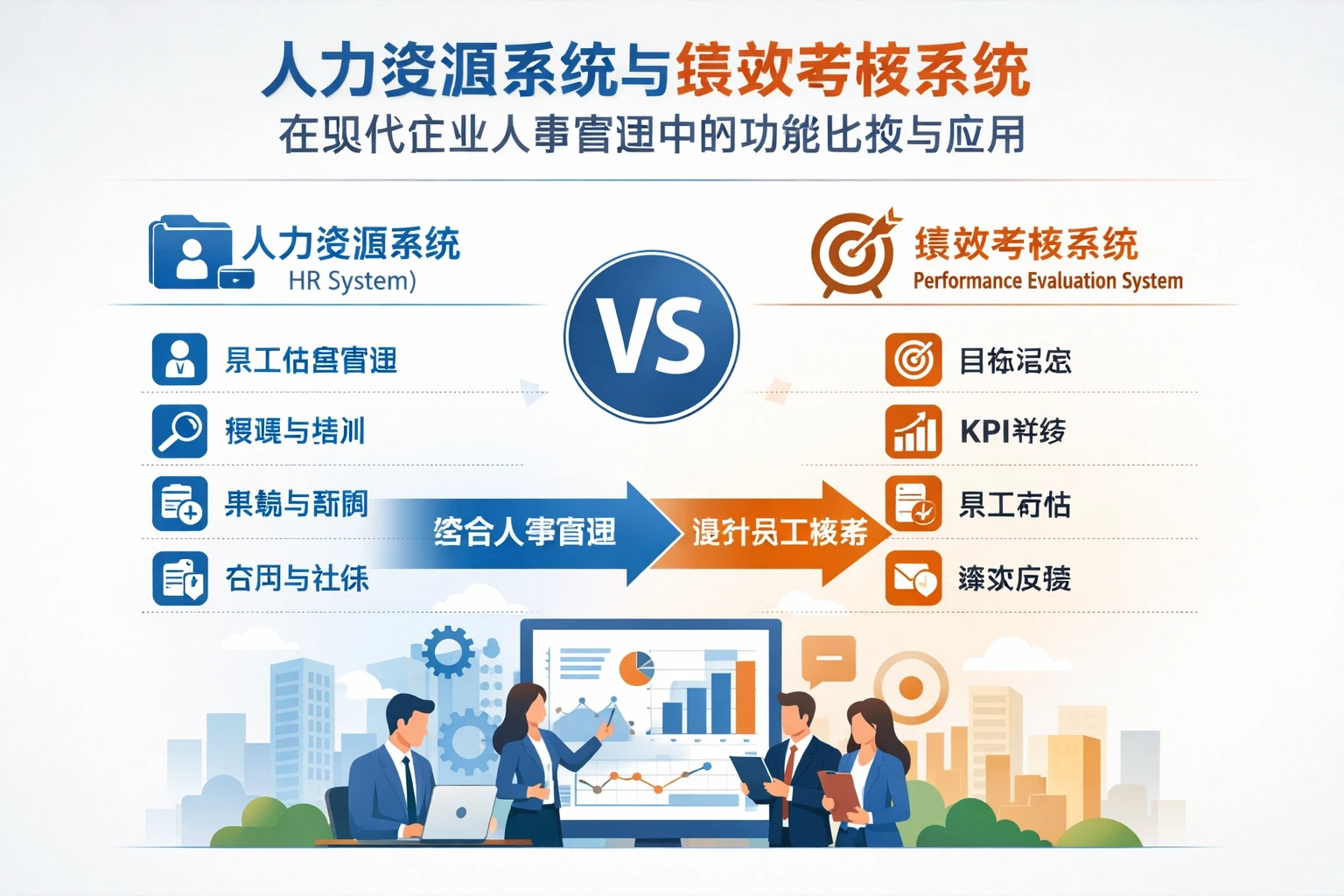人力资源系统与绩效考核系统在现代企业人事管理中的功能比较与应用