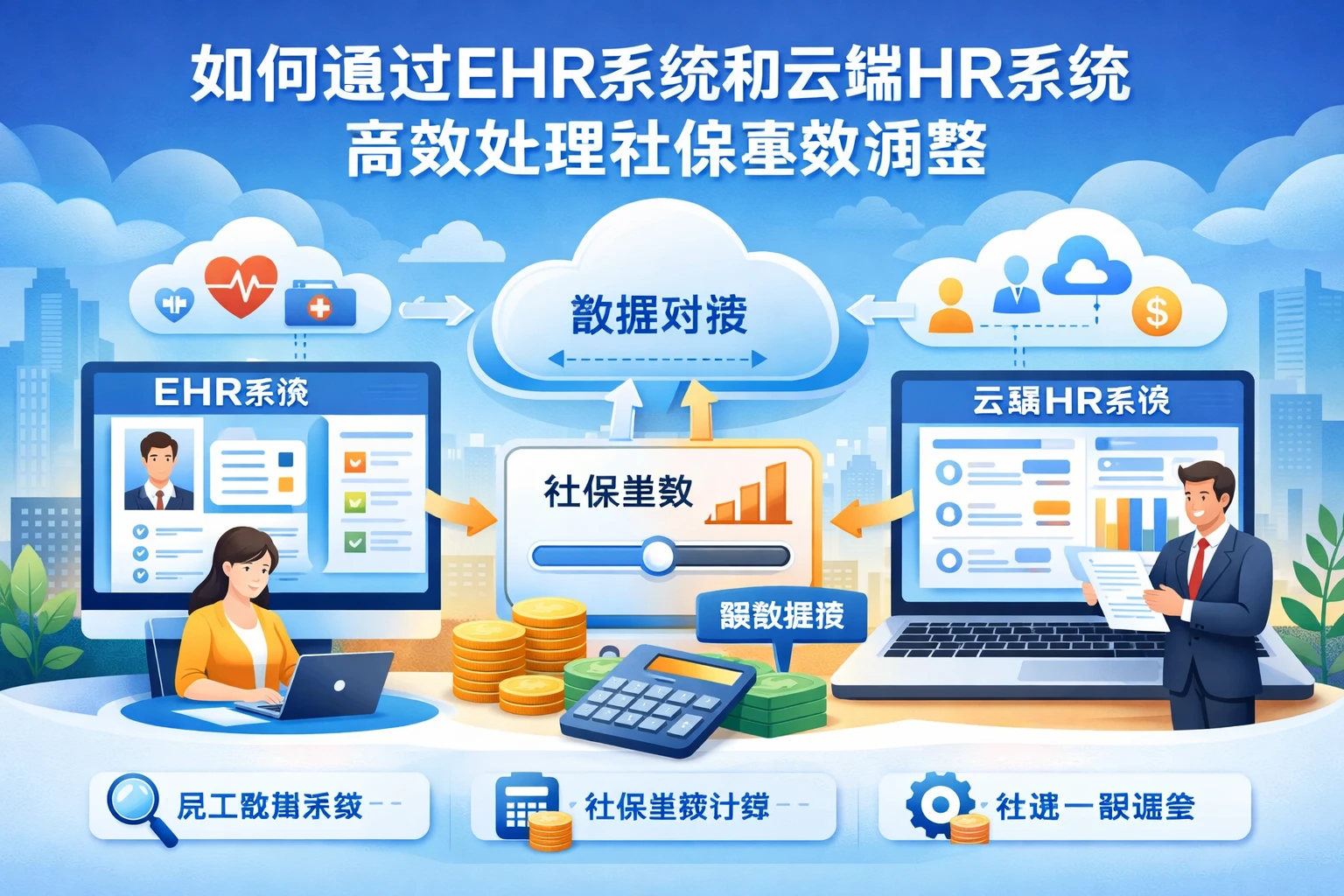 如何通过EHR系统和云端HR系统高效处理社保基数调整