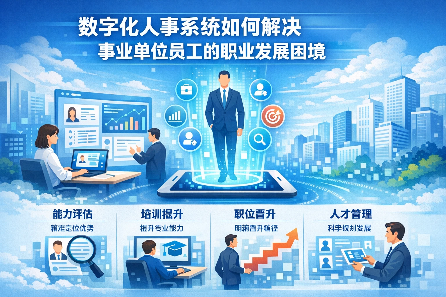 数字化人事系统如何解决事业单位员工的职业发展困境