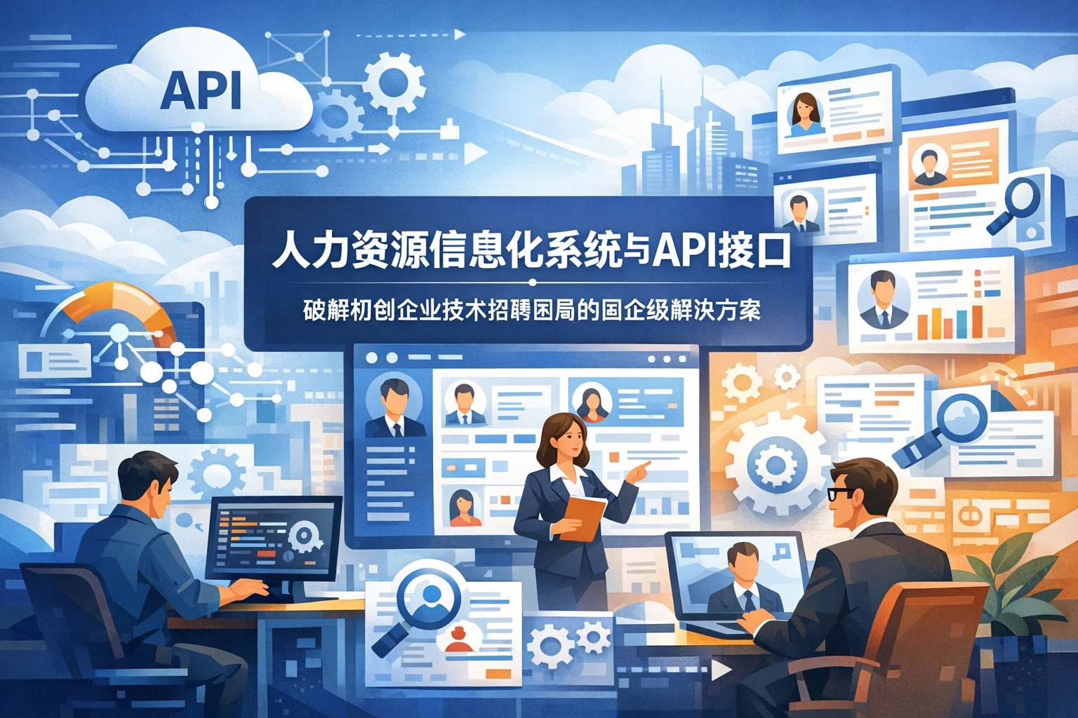 人力资源信息化系统与API接口:破解初创企业技术招聘困局的国企级解决方案