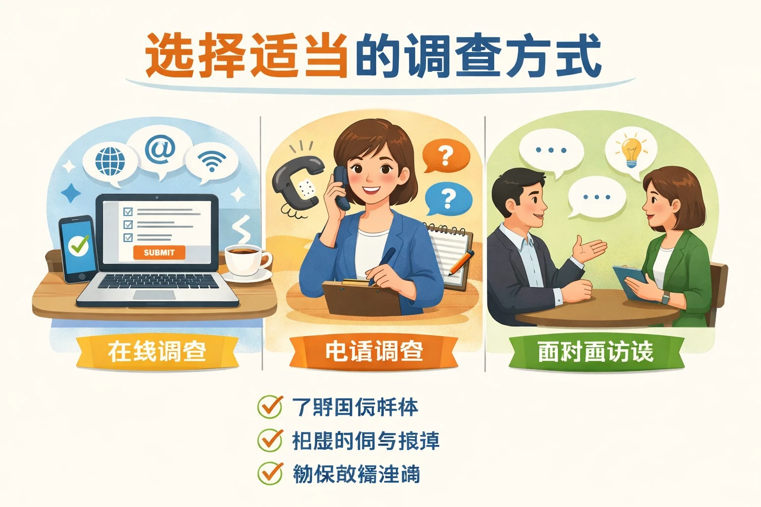 选择适当的调查方式