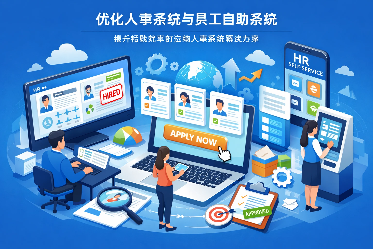 优化人事系统与员工自助系统：提升招聘效率的在线人事系统解决方案
