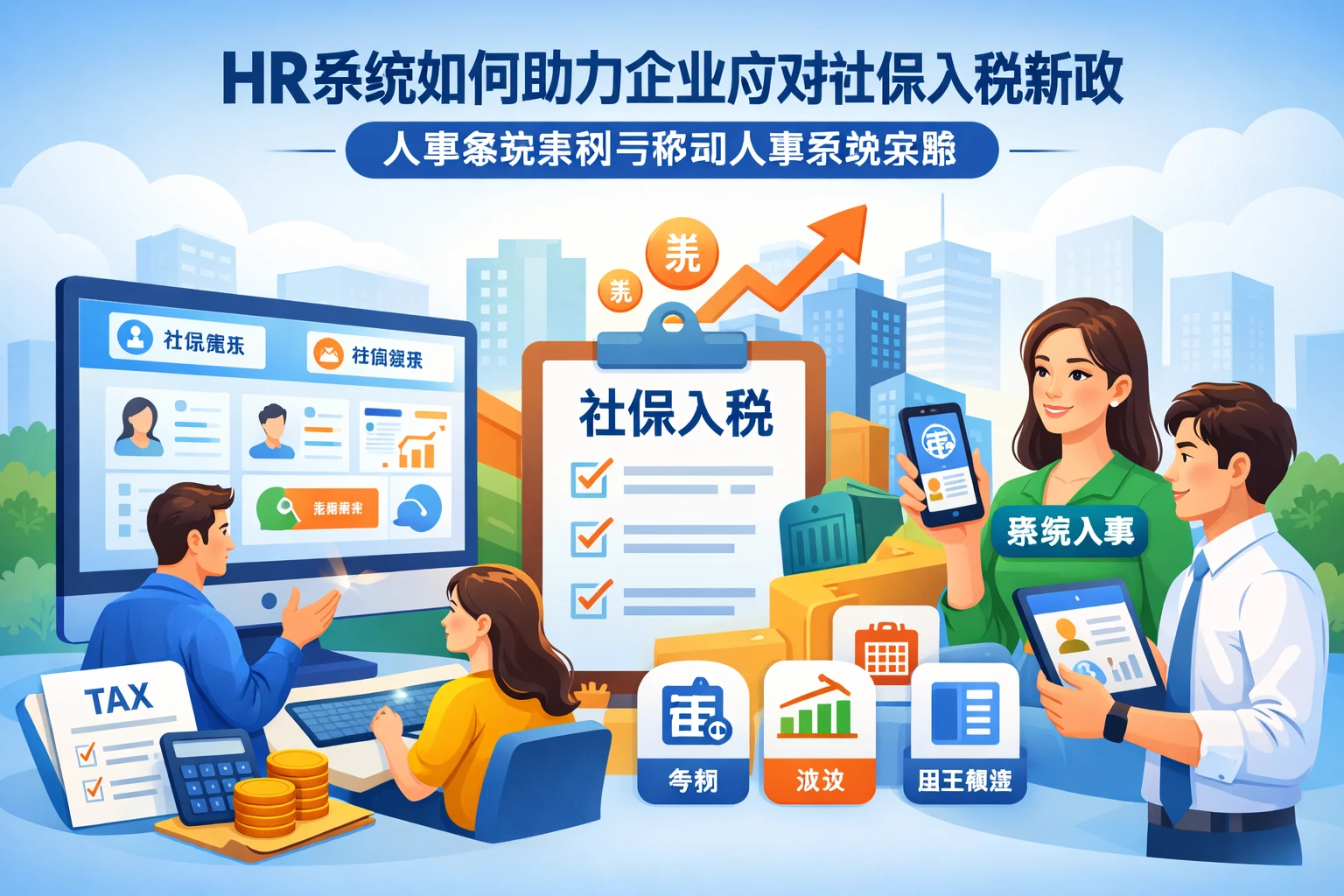 HR系统如何助力企业应对社保入税新政：人事系统案例与移动人事系统实践
