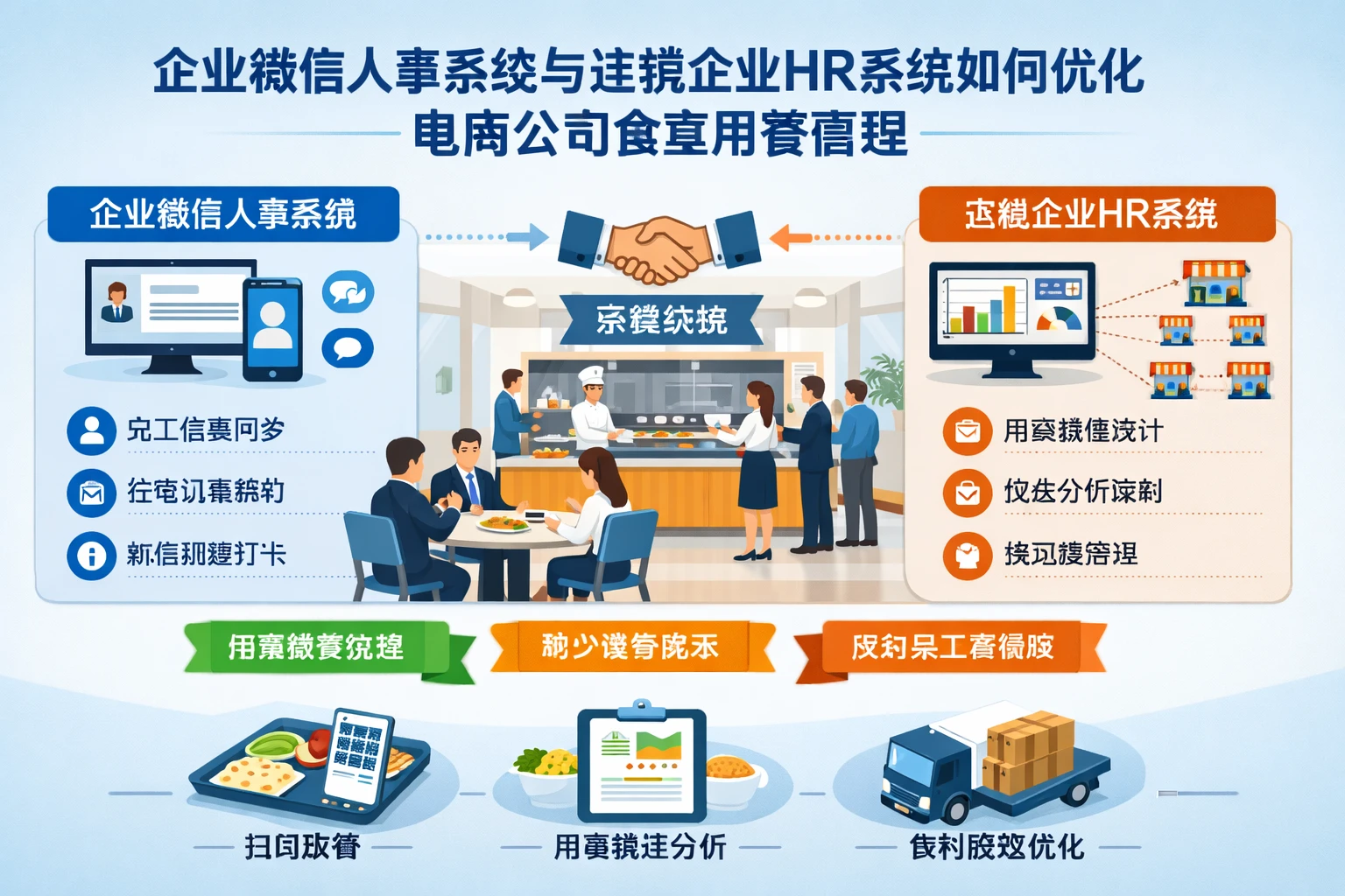 企业微信人事系统与连锁企业HR系统如何优化电商公司食堂用餐管理