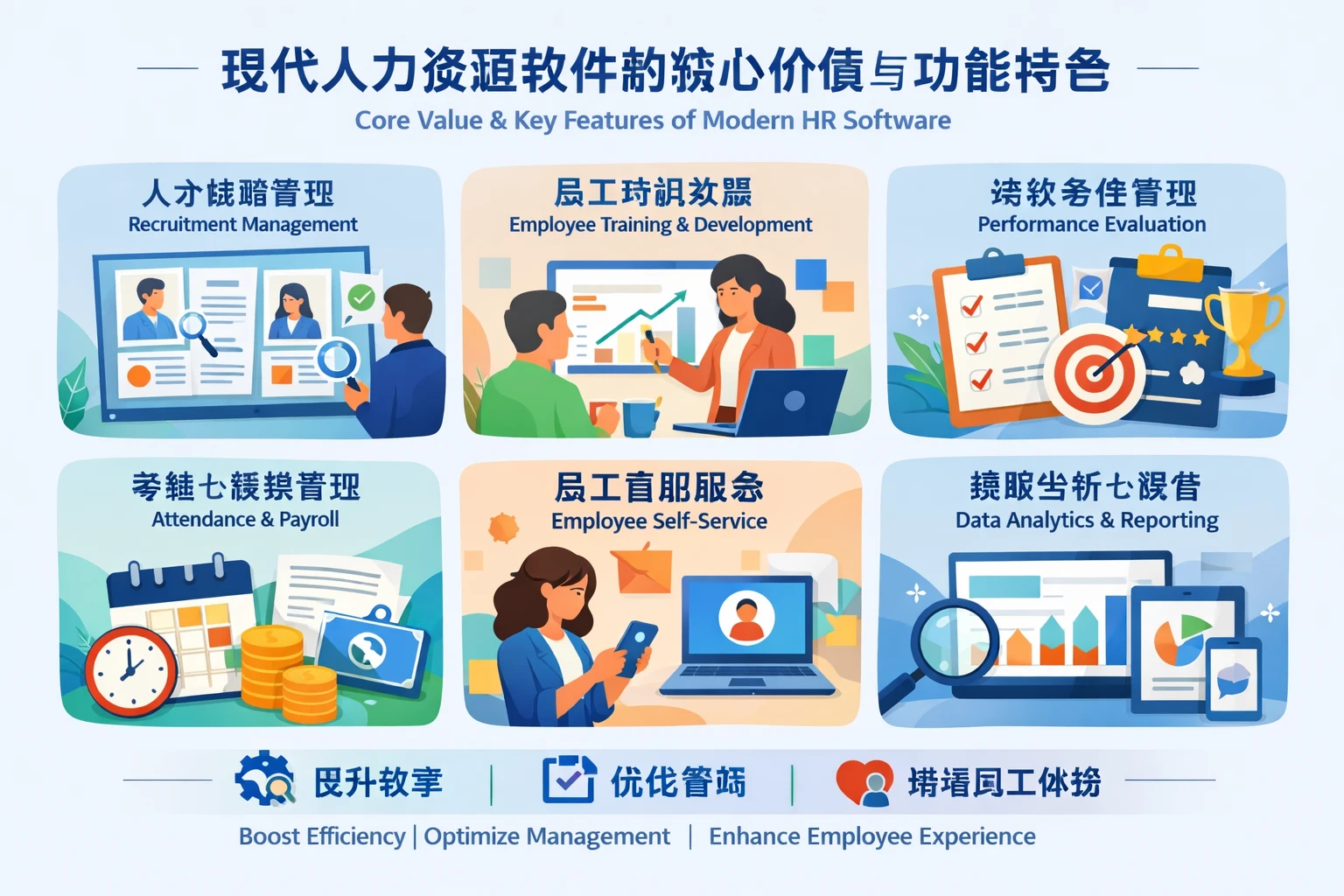 现代人力资源软件的核心价值与功能特色