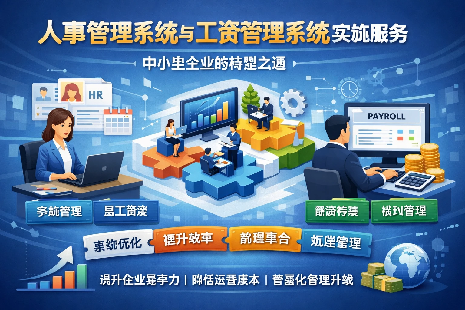 人事管理系统与工资管理系统实施服务：中小型企业的转型之道