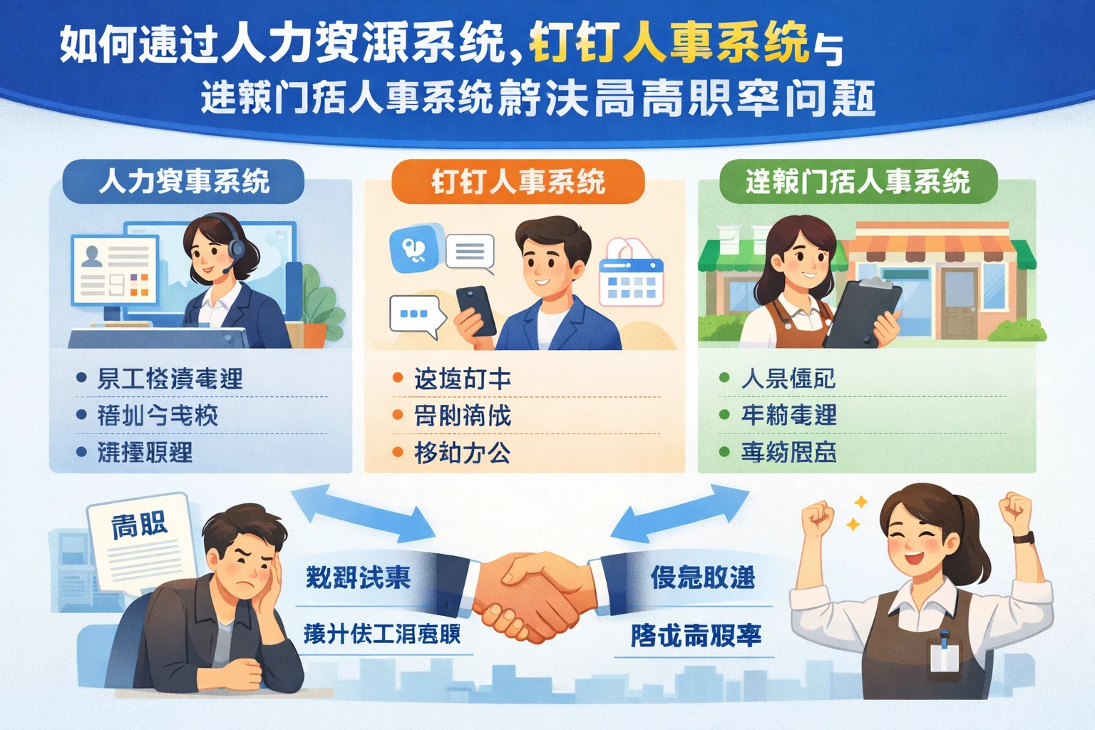 如何通过人力资源系统、钉钉人事系统与连锁门店人事系统解决高离职率问题