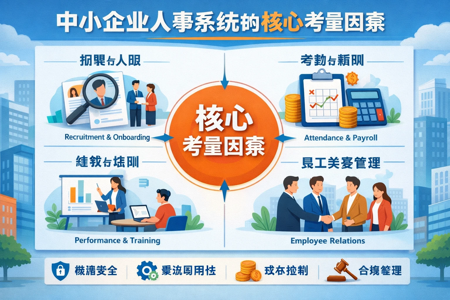 中小企业人事系统的核心考量因素
