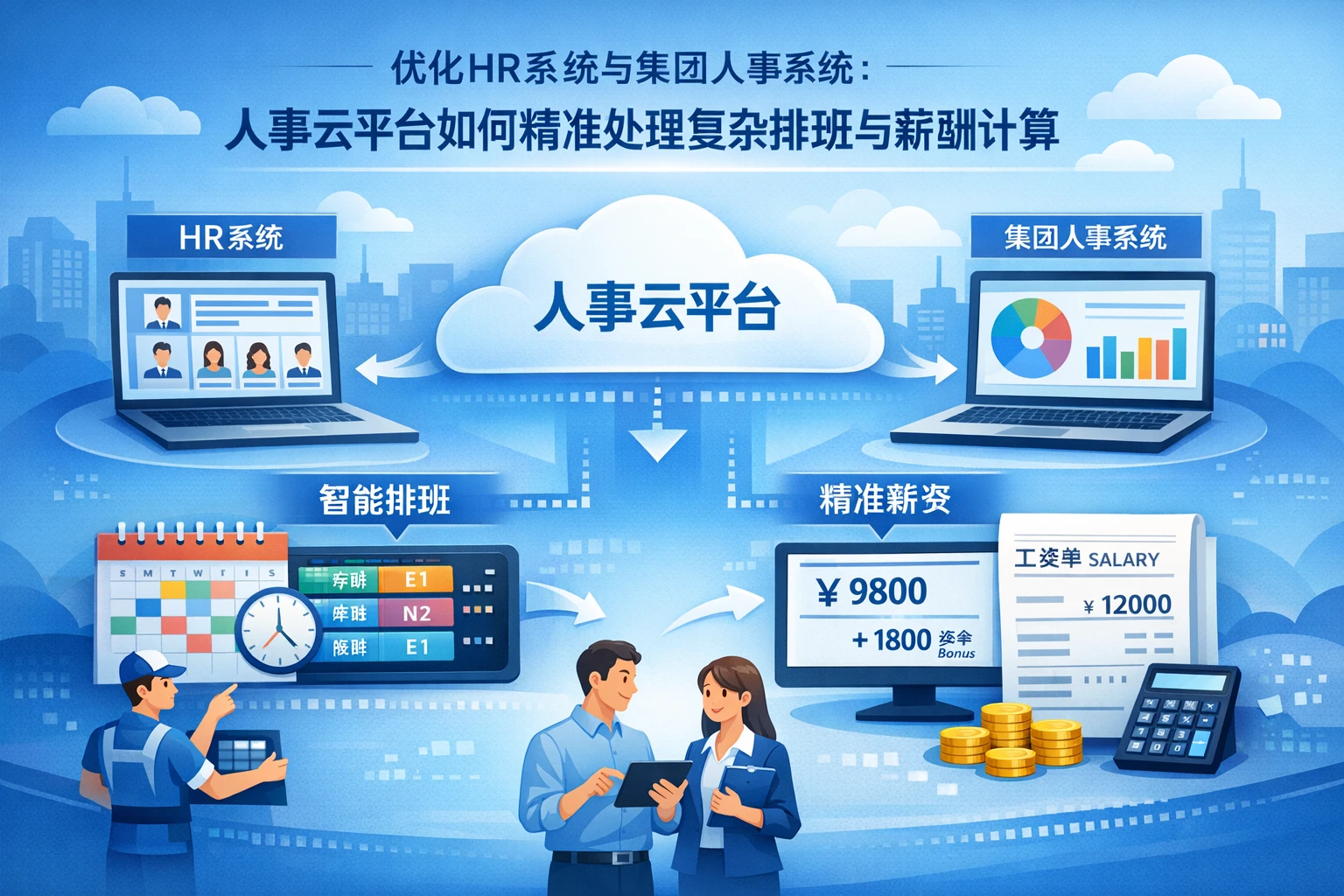 优化HR系统与集团人事系统：人事云平台如何精准处理复杂排班与薪酬计算