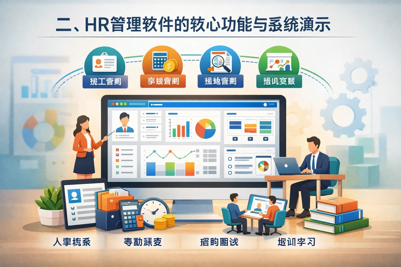二、HR管理软件的核心功能与系统演示