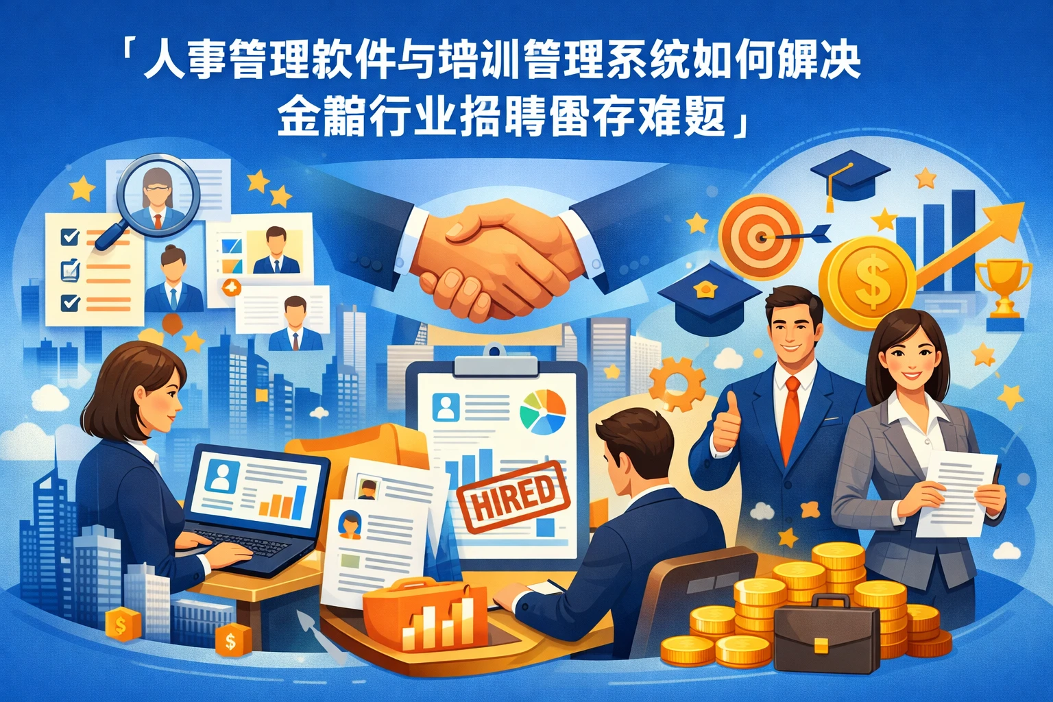 人事管理软件与培训管理系统如何解决金融行业招聘留存难题