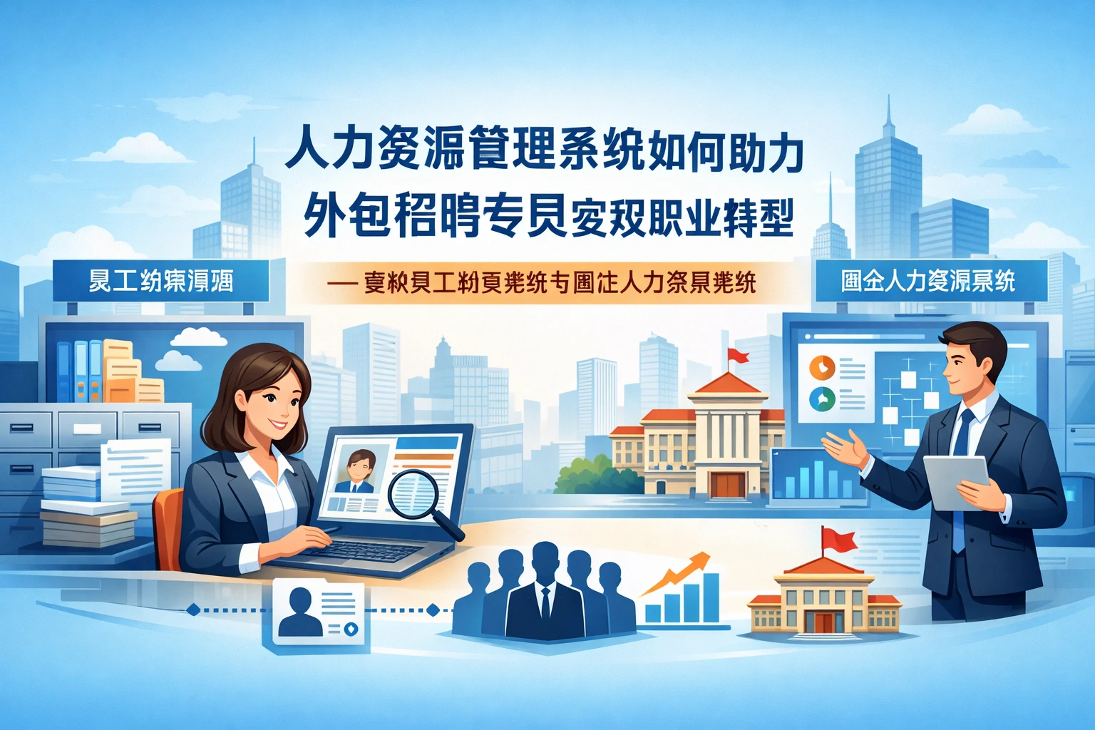 人力资源管理系统如何助力外包招聘专员实现职业转型——聚焦员工档案系统与国企人力资源系统