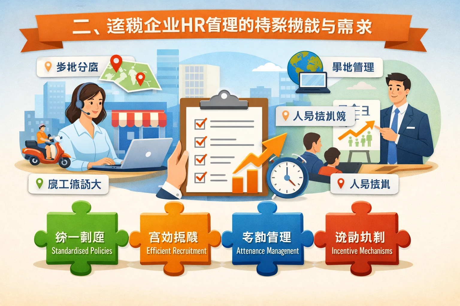 二、连锁企业HR管理的特殊挑战与需求