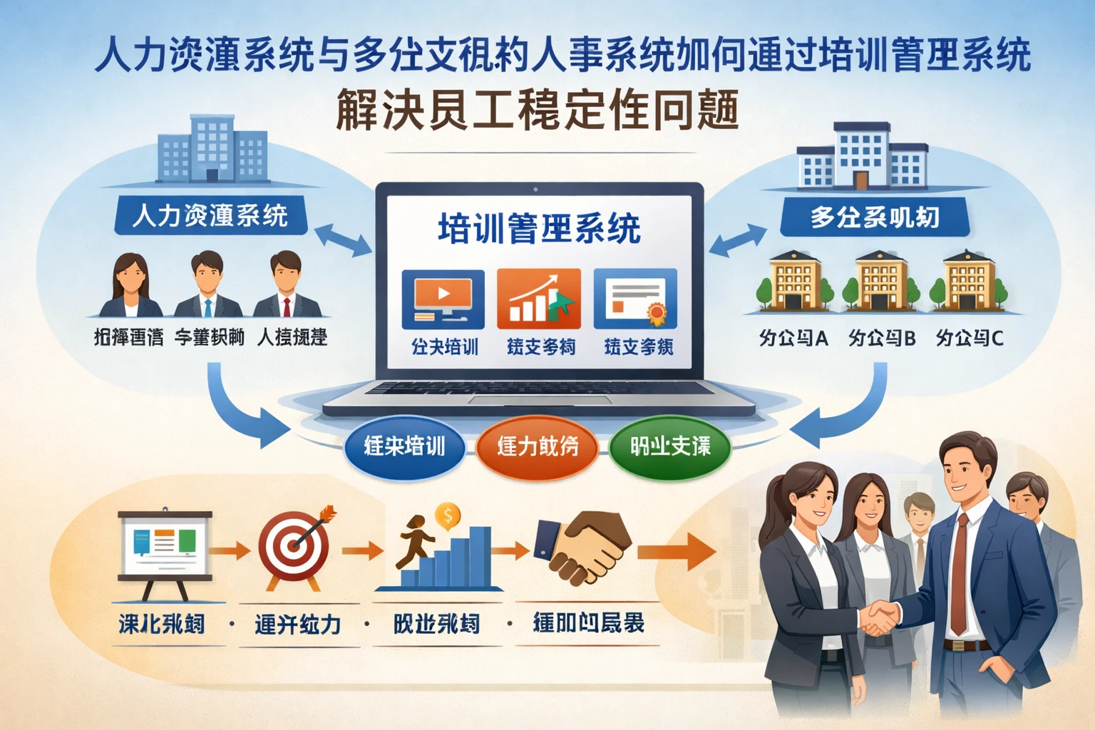 人力资源系统与多分支机构人事系统如何通过培训管理系统解决员工稳定性问题