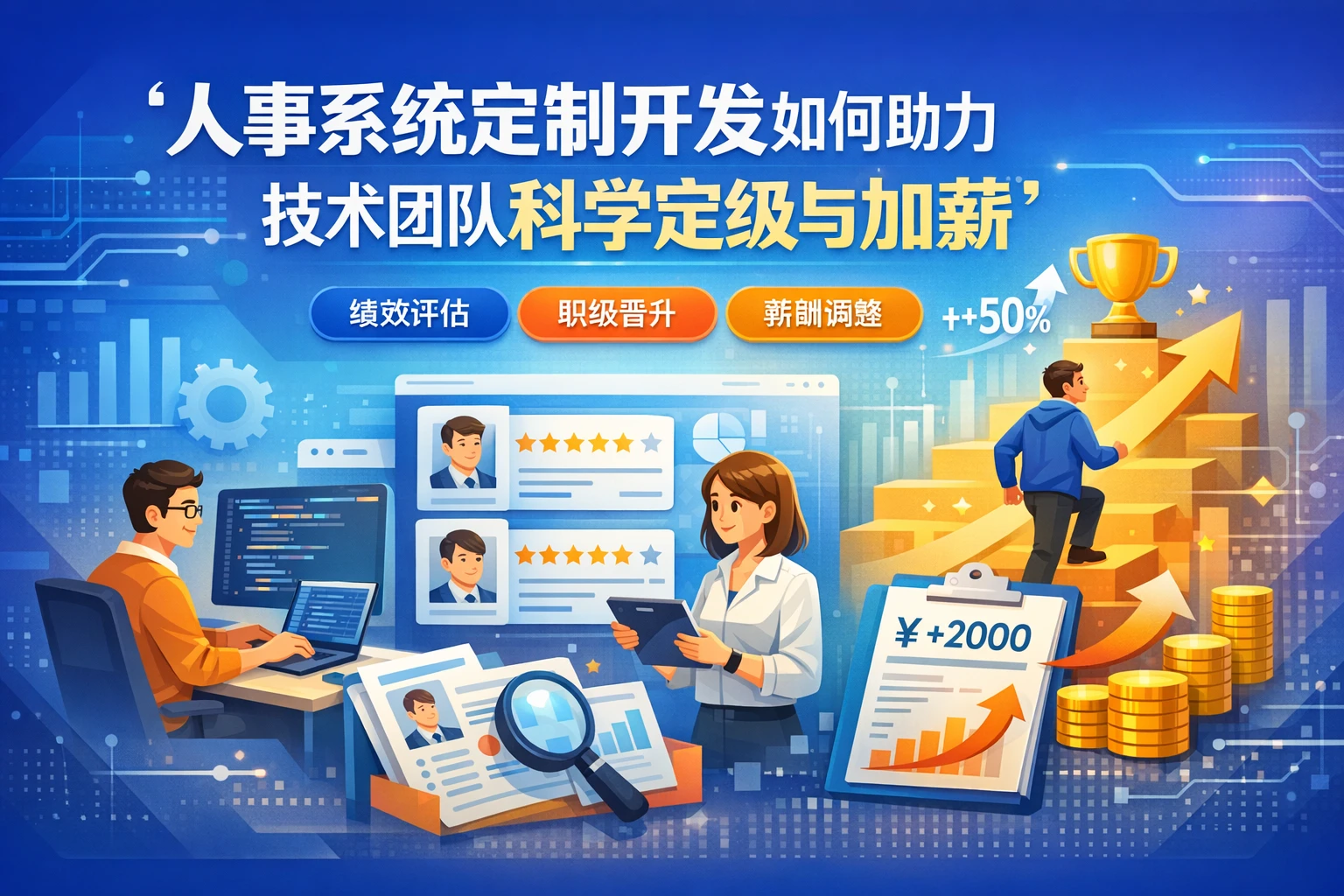 人事系统定制开发如何助力技术团队科学定级与加薪