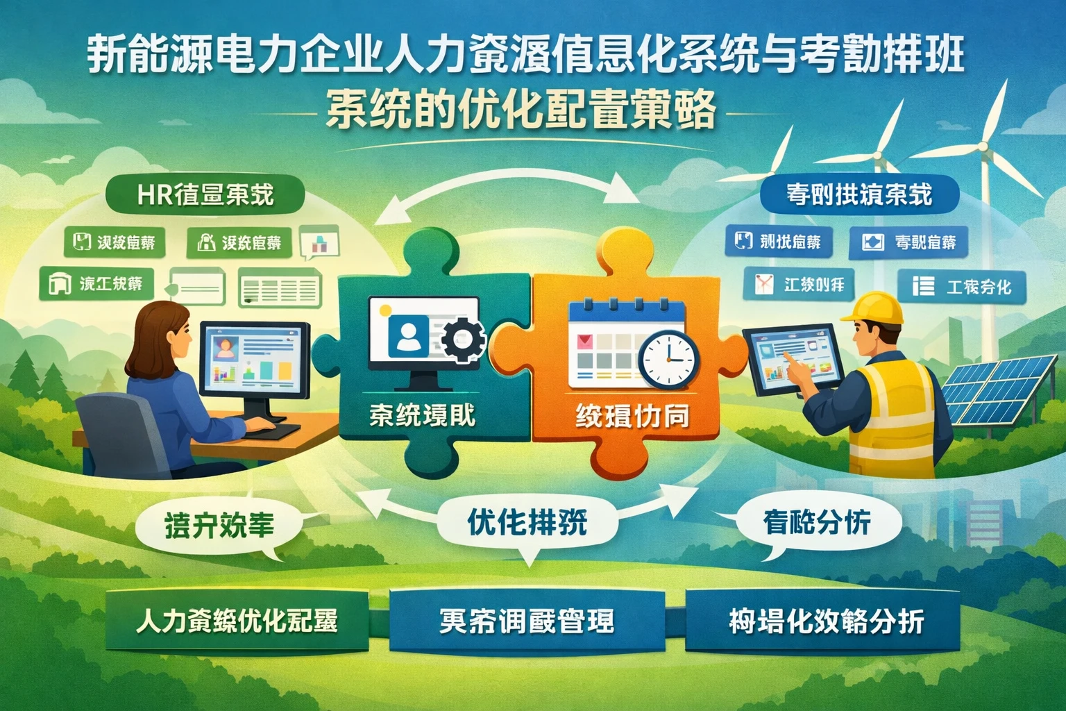 新能源电力企业人力资源信息化系统与考勤排班系统的优化配置策略
