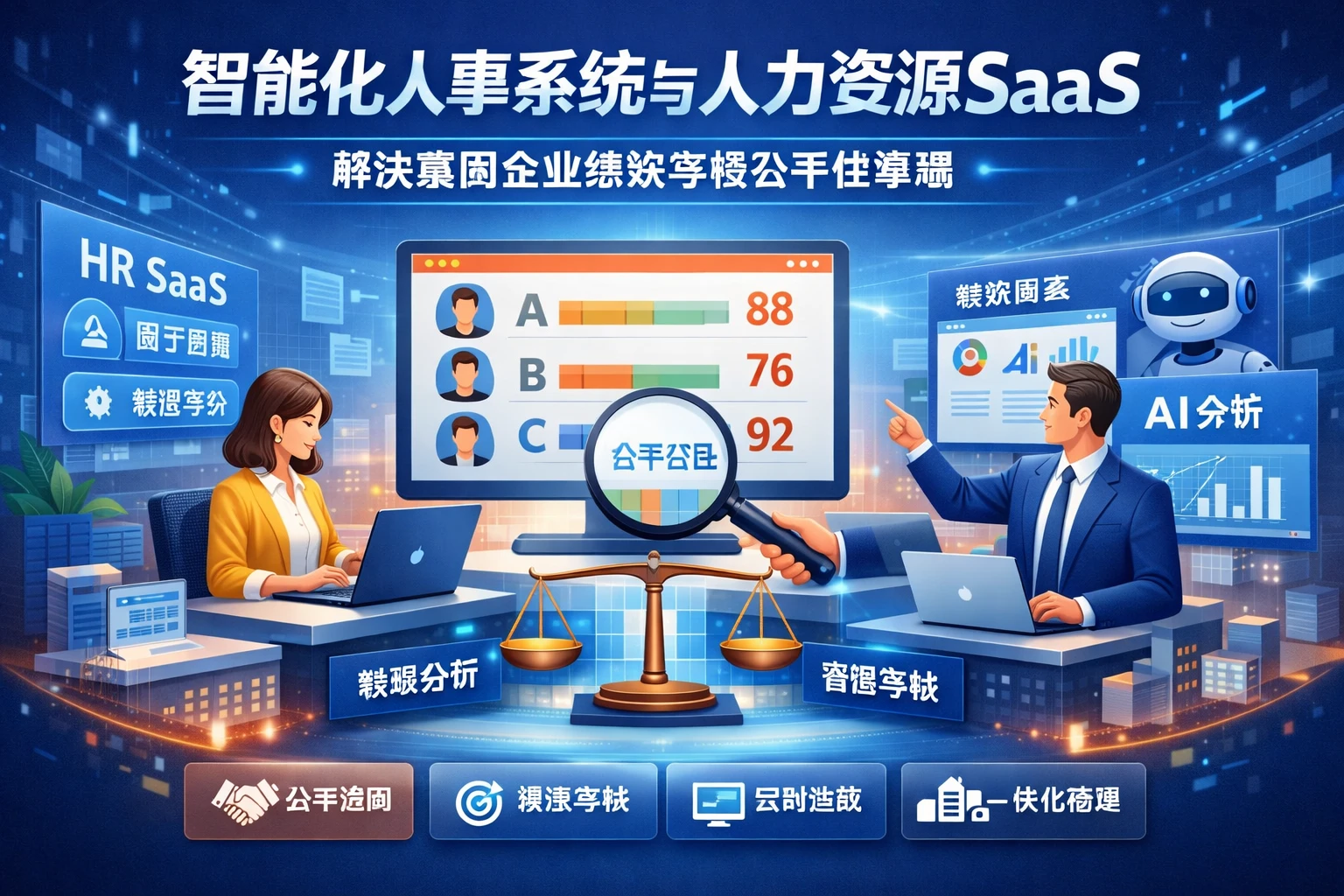 智能化人事系统与人力资源SaaS：解决集团企业绩效考核公平性难题