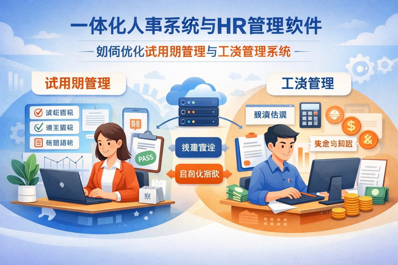 一体化人事系统与HR管理软件如何优化试用期管理与工资管理系统
