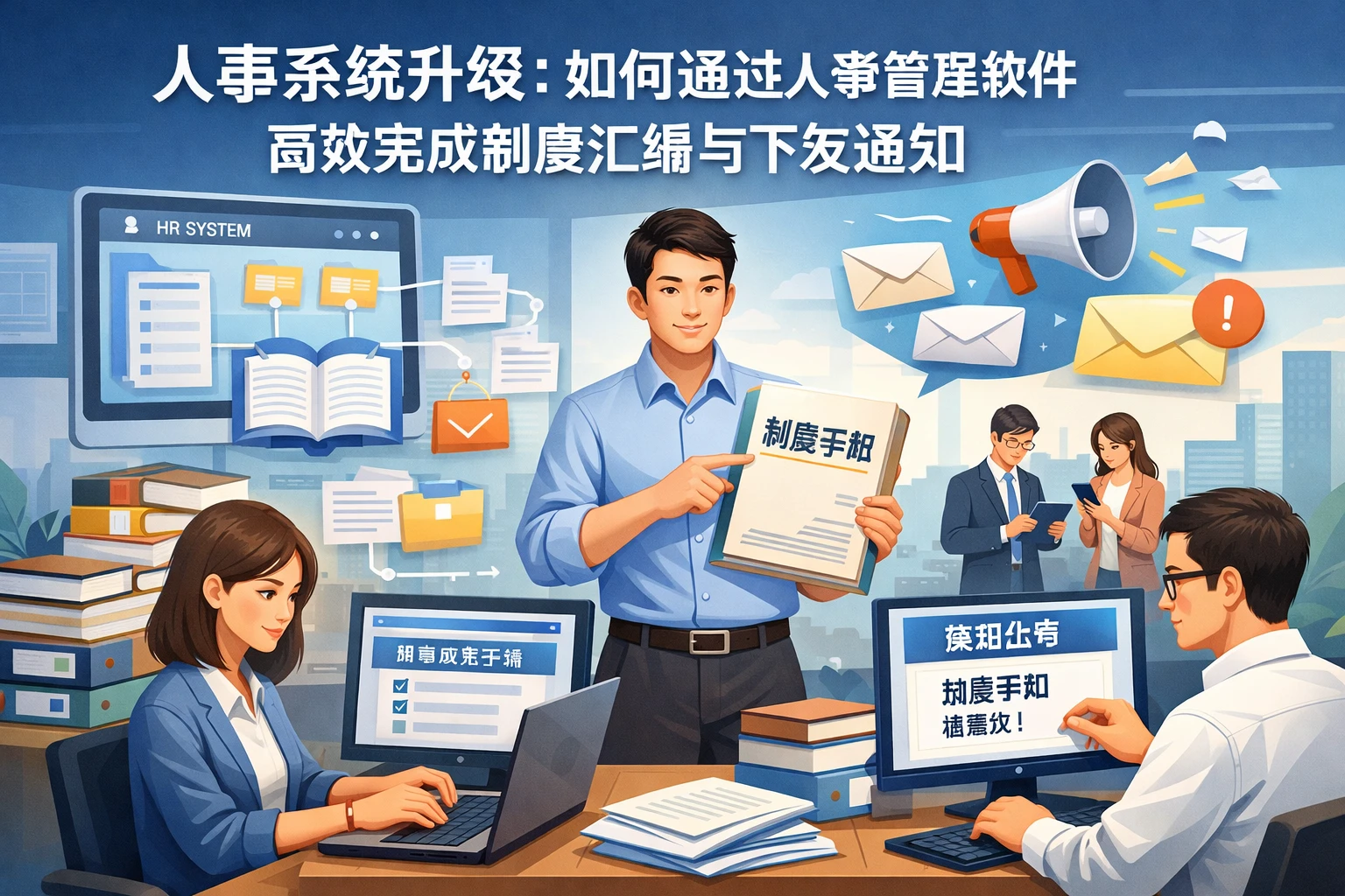人事系统升级:如何通过人事管理软件高效完成制度汇编与下发通知