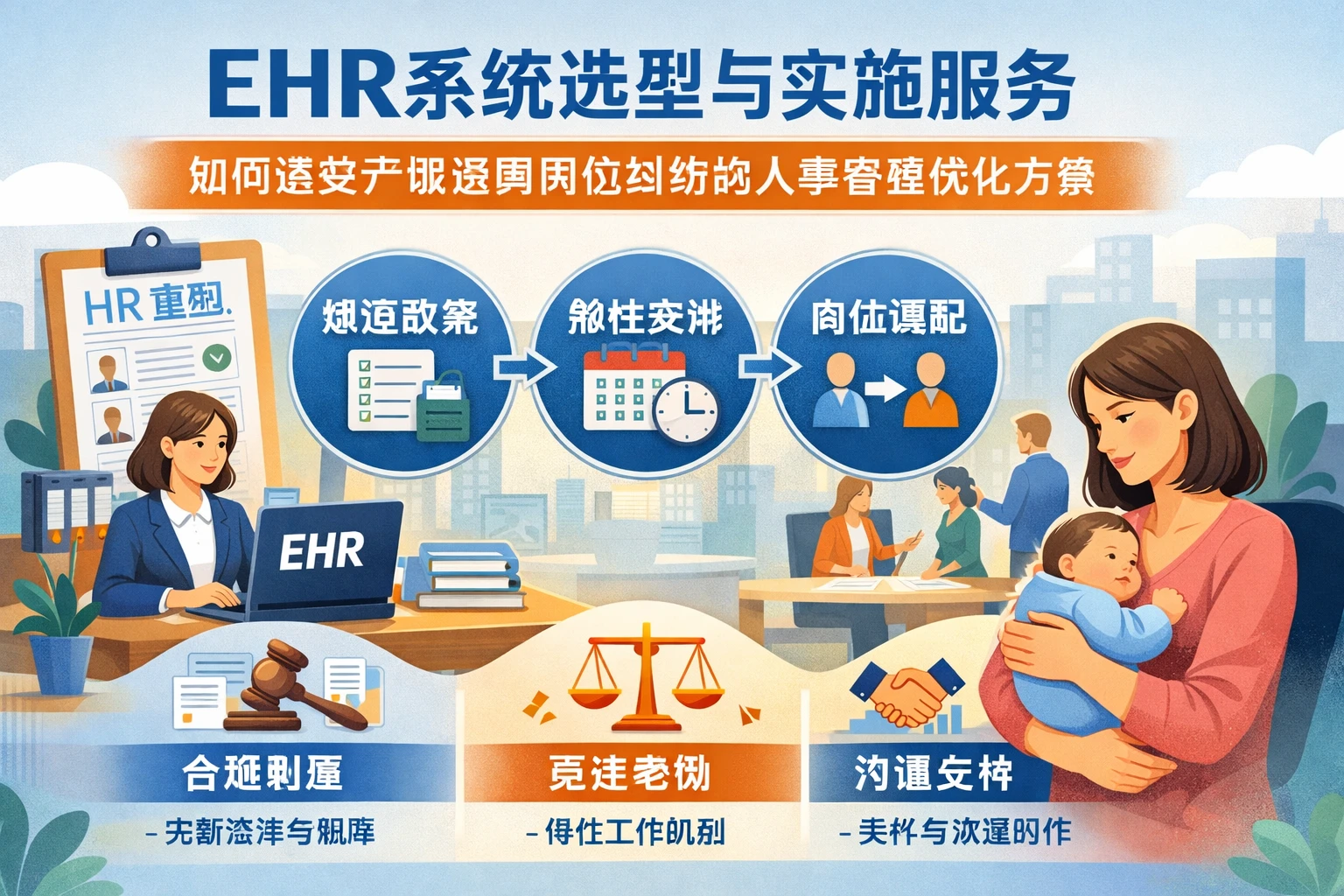 EHR系统选型与实施服务：如何避免产假返岗岗位纠纷的人事管理优化方案