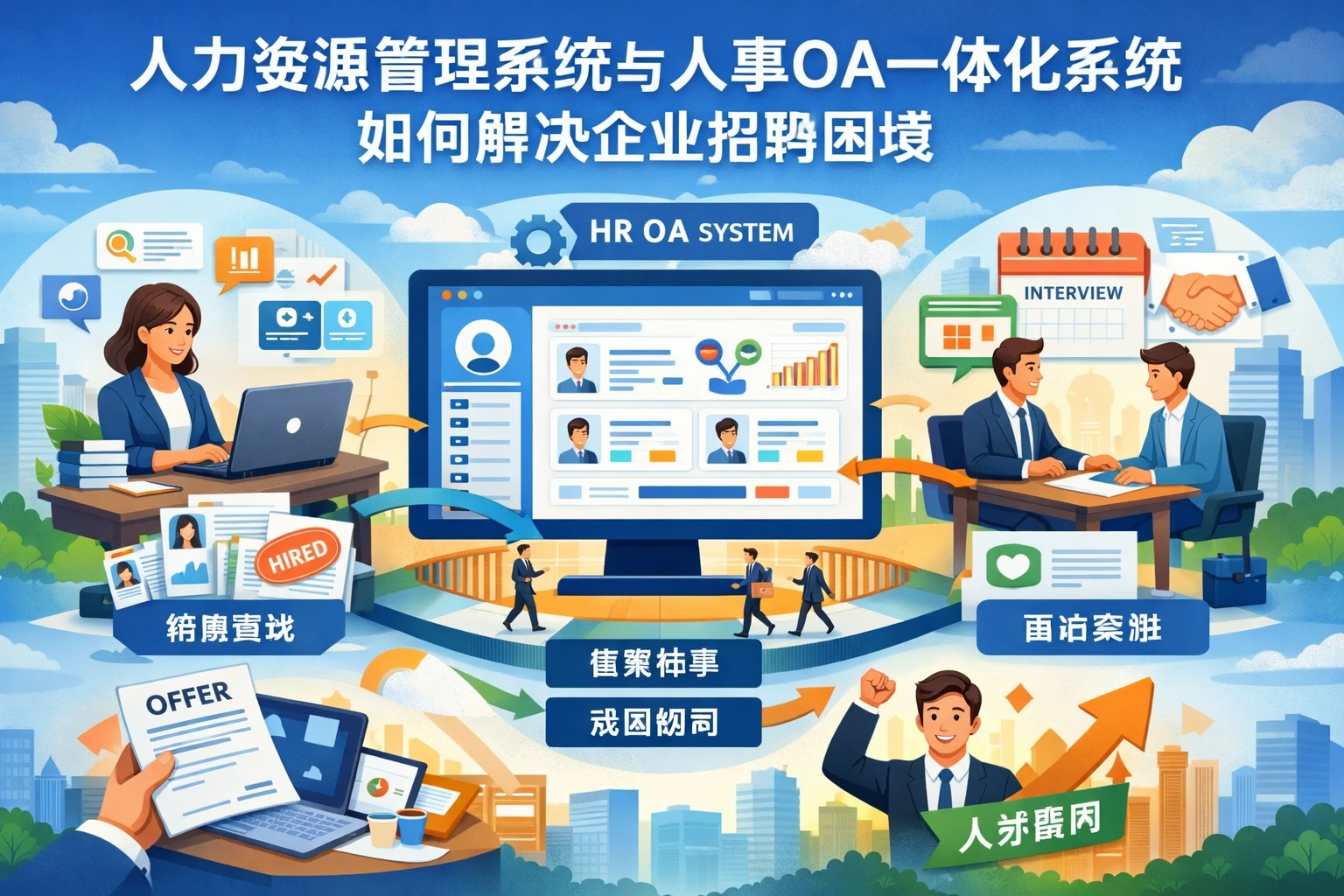 人力资源管理系统与人事OA一体化系统如何解决企业招聘困境